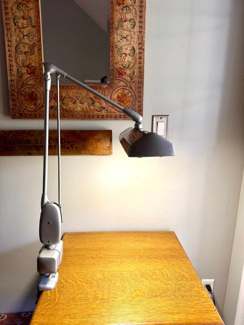 Dazor Floating Fixture P-2124 Clamp On Lamp ~ Industrial Floating Drafting Lamp
