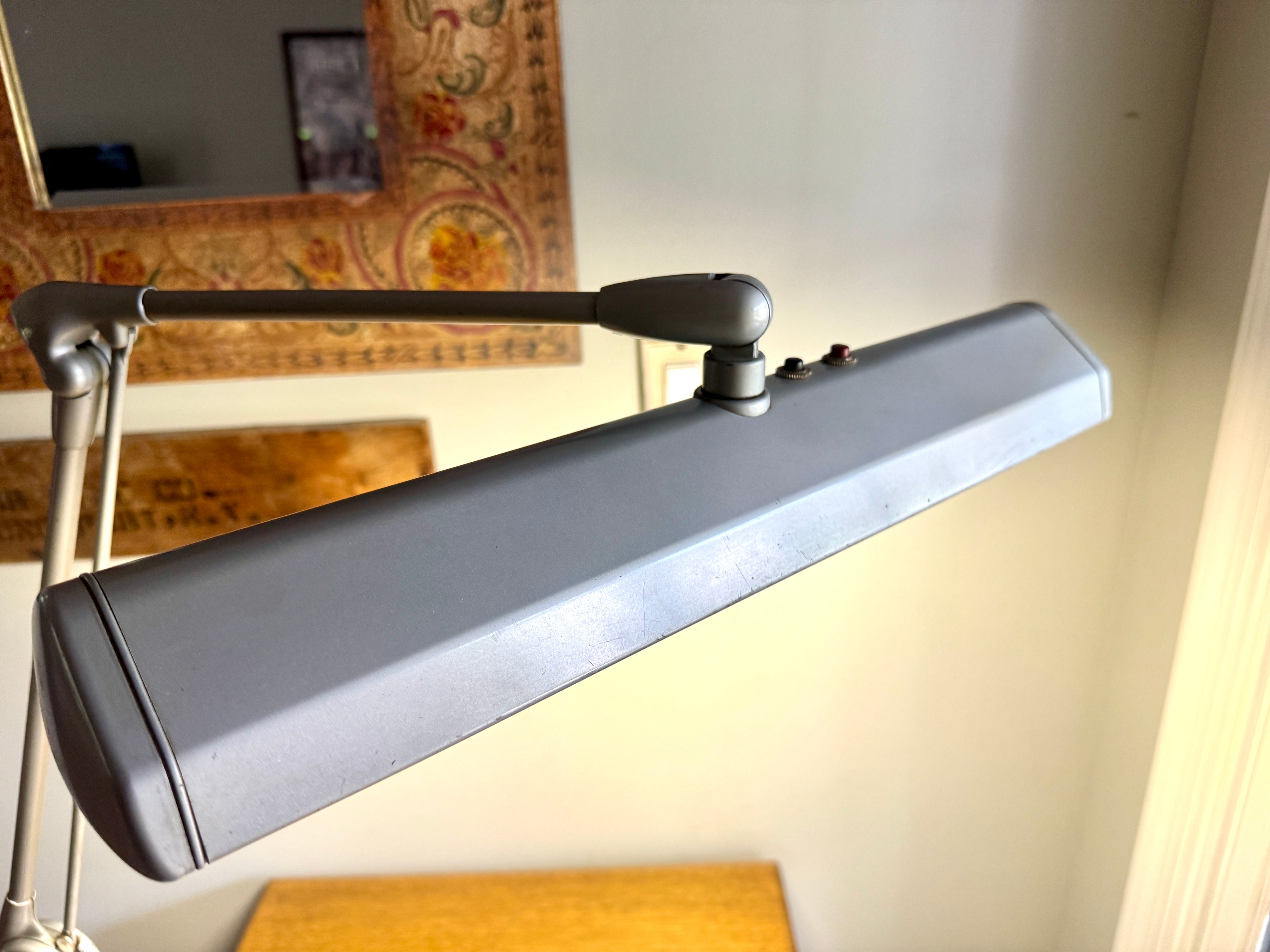 Dazor Floating Fixture P-2124 Clamp On Lamp ~ Industrial Floating Drafting Lamp