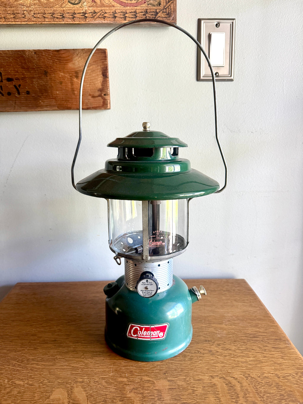 Vtg Coleman Model 228F Lantern| Coleman 1970 Big Hat Lantern | Model 228F Dual Mantle Coleman Lantern