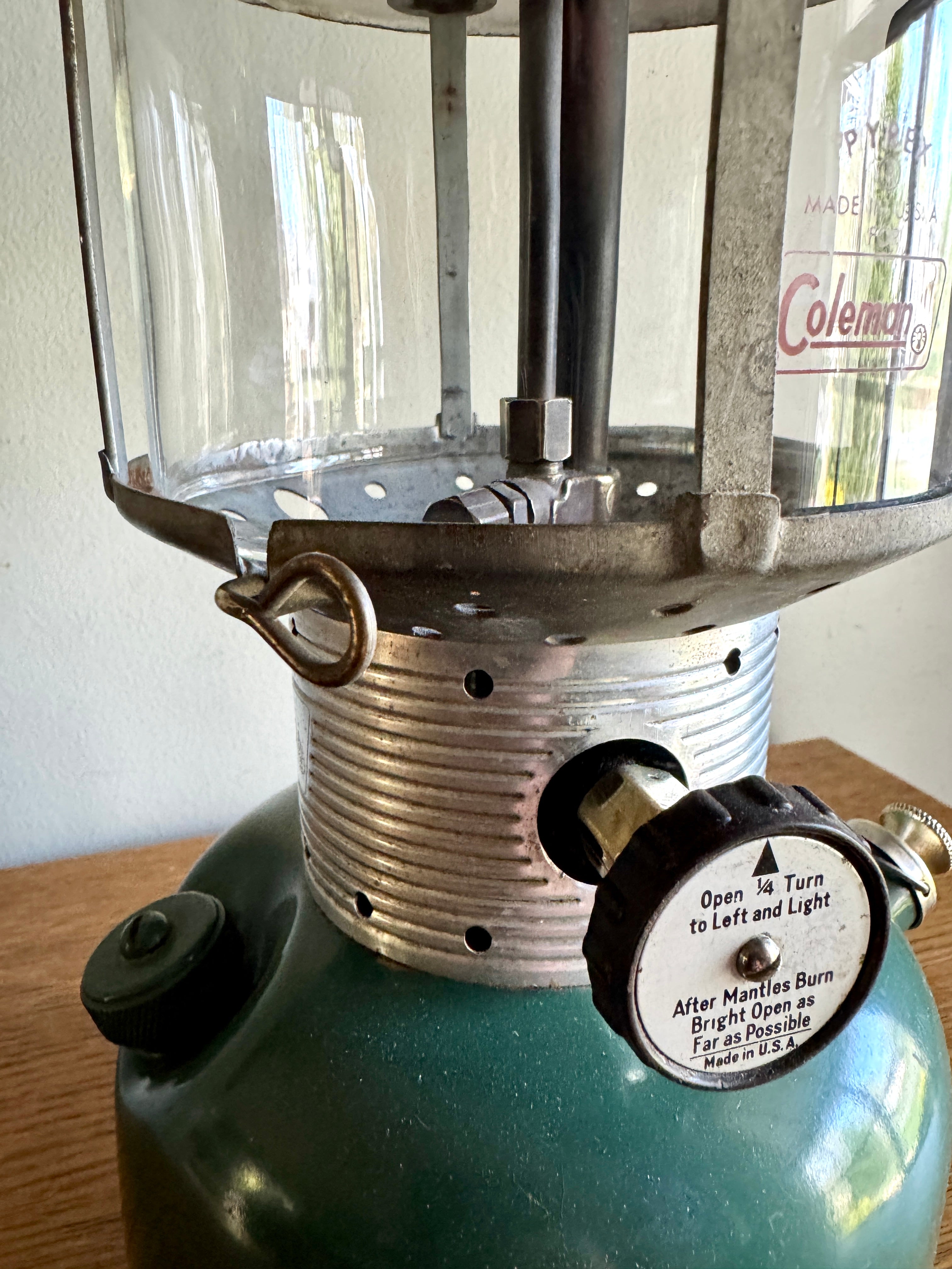 Vtg Coleman Model 228F Lantern| Coleman 1970 Big Hat Lantern | Model 228F Dual Mantle Coleman Lantern