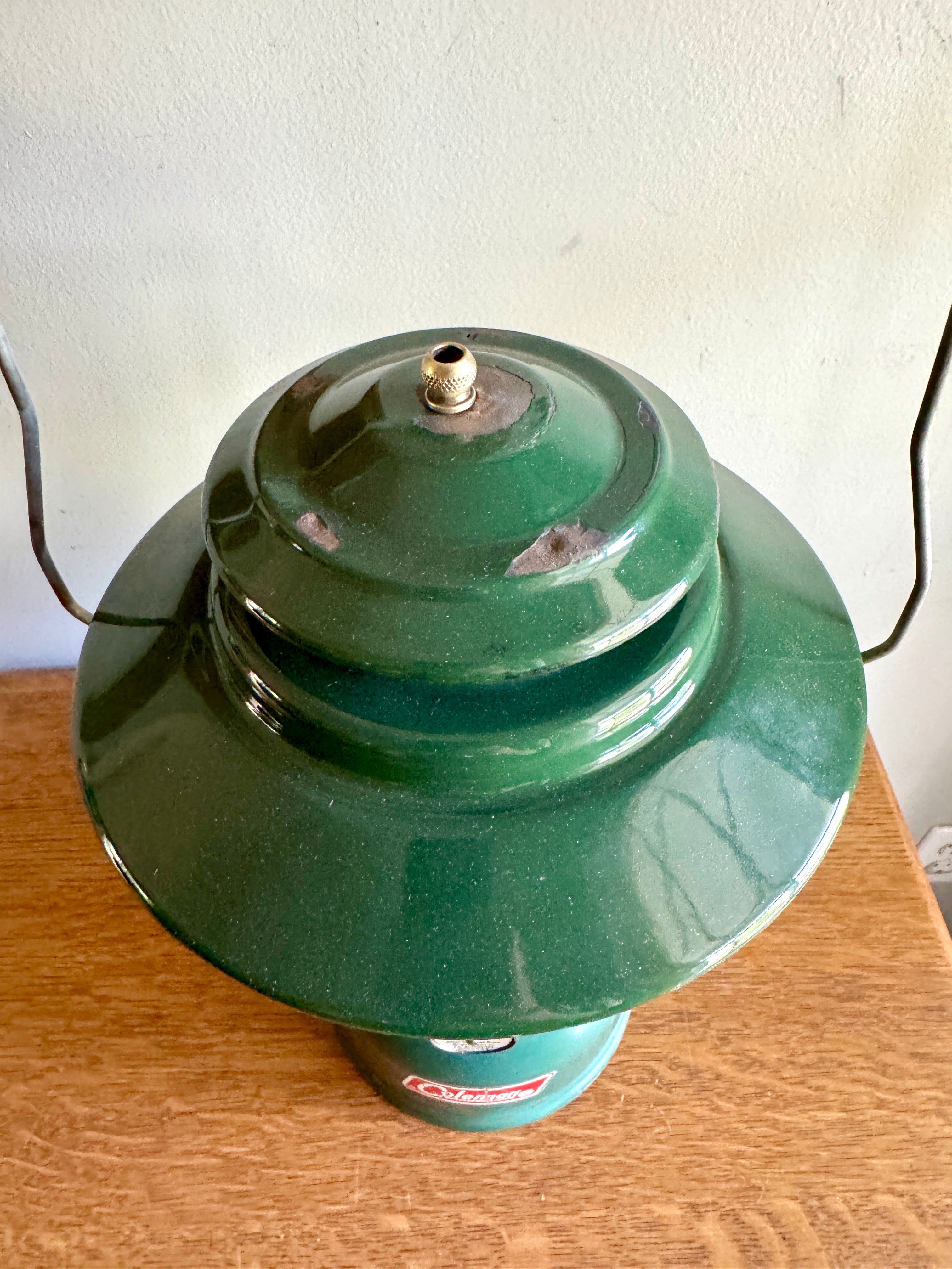 Vtg Coleman Model 228F Lantern| Coleman 1970 Big Hat Lantern | Model 228F Dual Mantle Coleman Lantern