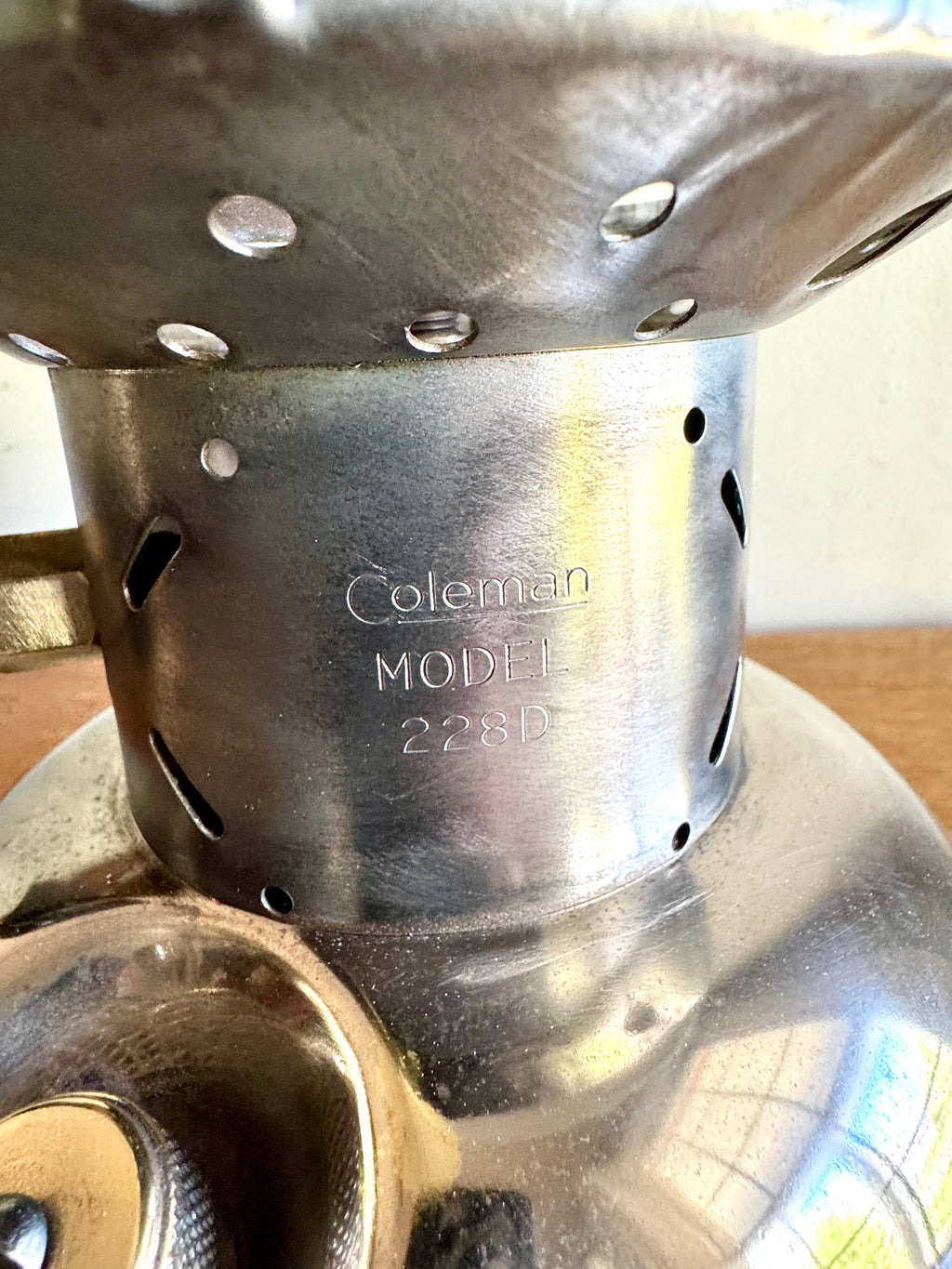 1950's Coleman Model 228D Nickel Plated Big Hat Camping Lantern - Display Only ~ Please Read