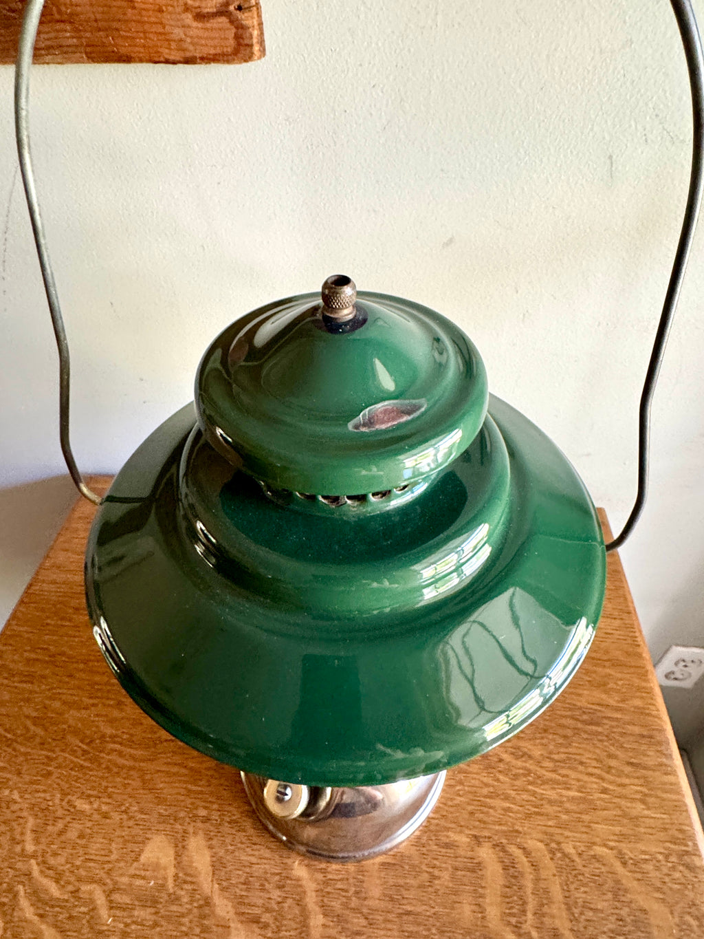 1950's Coleman Model 228D Nickel Plated Big Hat Camping Lantern - Display Only ~ Please Read