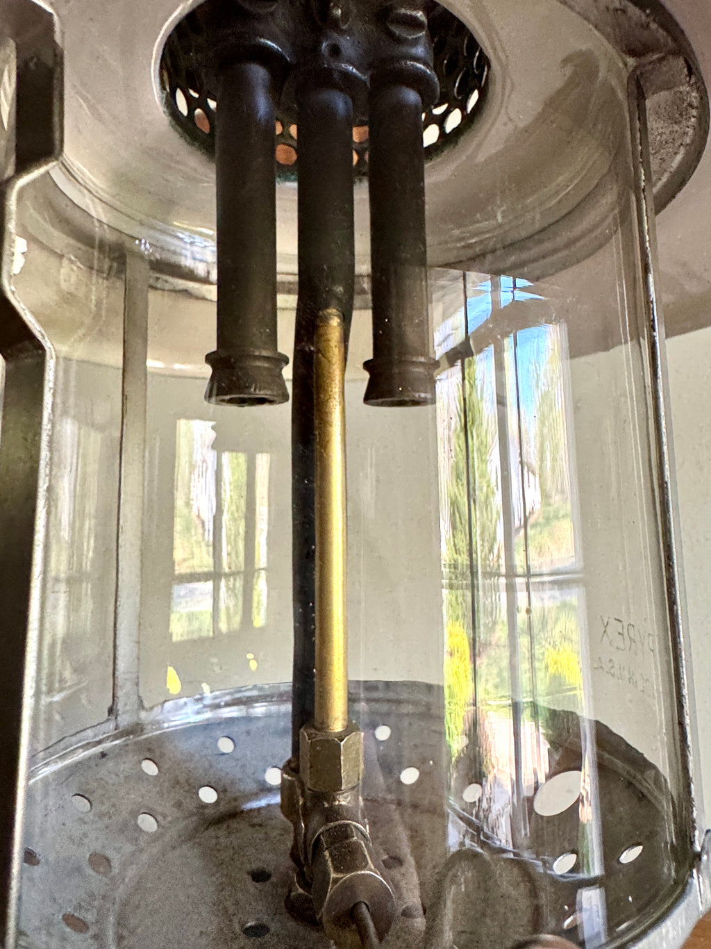 1950's Coleman Model 228D Nickel Plated Big Hat Camping Lantern - Display Only ~ Please Read
