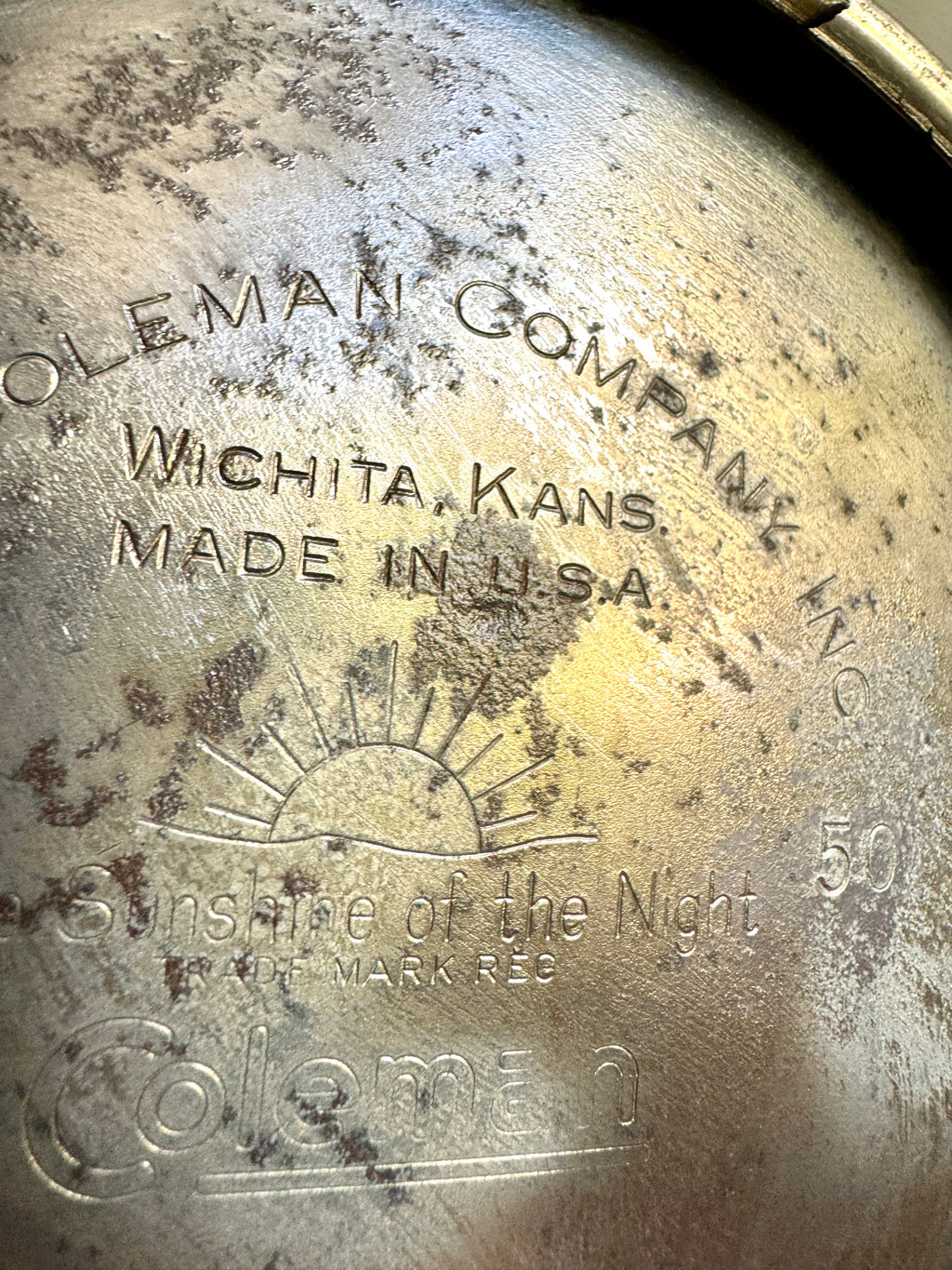 1950's Coleman Model 228D Nickel Plated Big Hat Camping Lantern - Display Only ~ Please Read