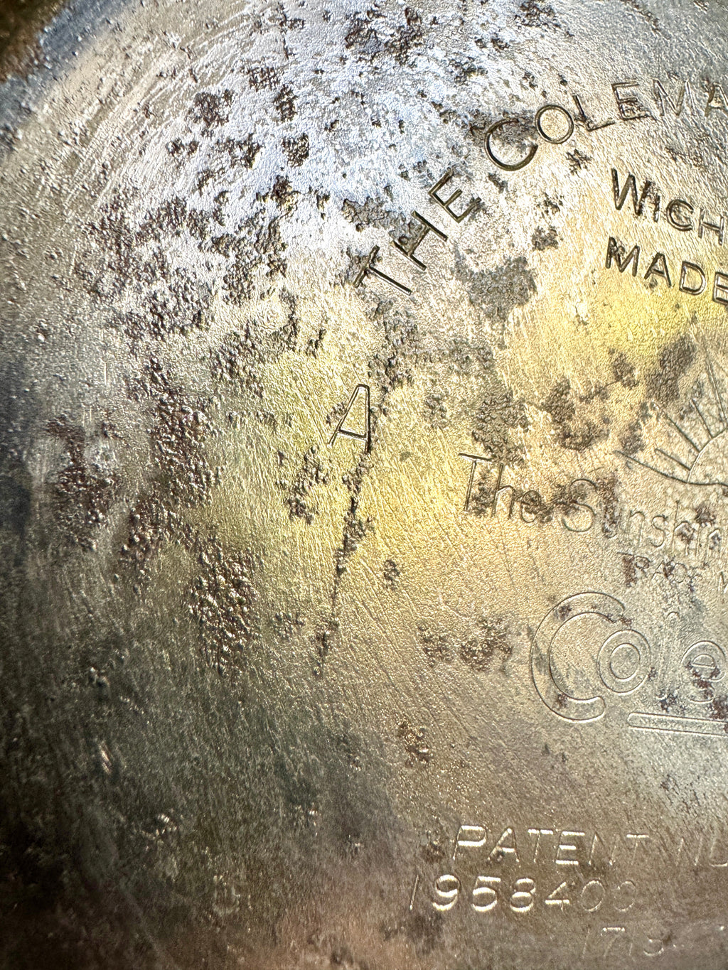 1950's Coleman Model 228D Nickel Plated Big Hat Camping Lantern - Display Only ~ Please Read