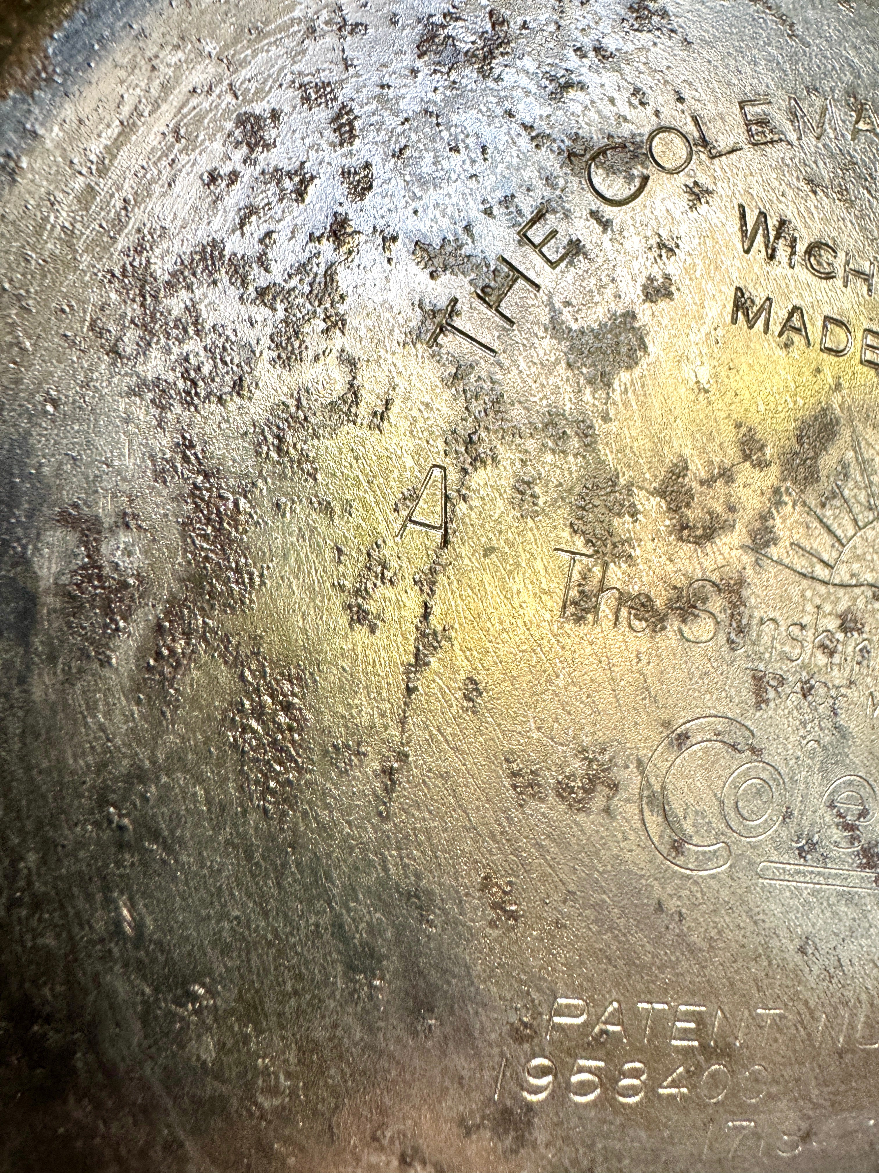 1950's Coleman Model 228D Nickel Plated Big Hat Camping Lantern - Display Only ~ Please Read