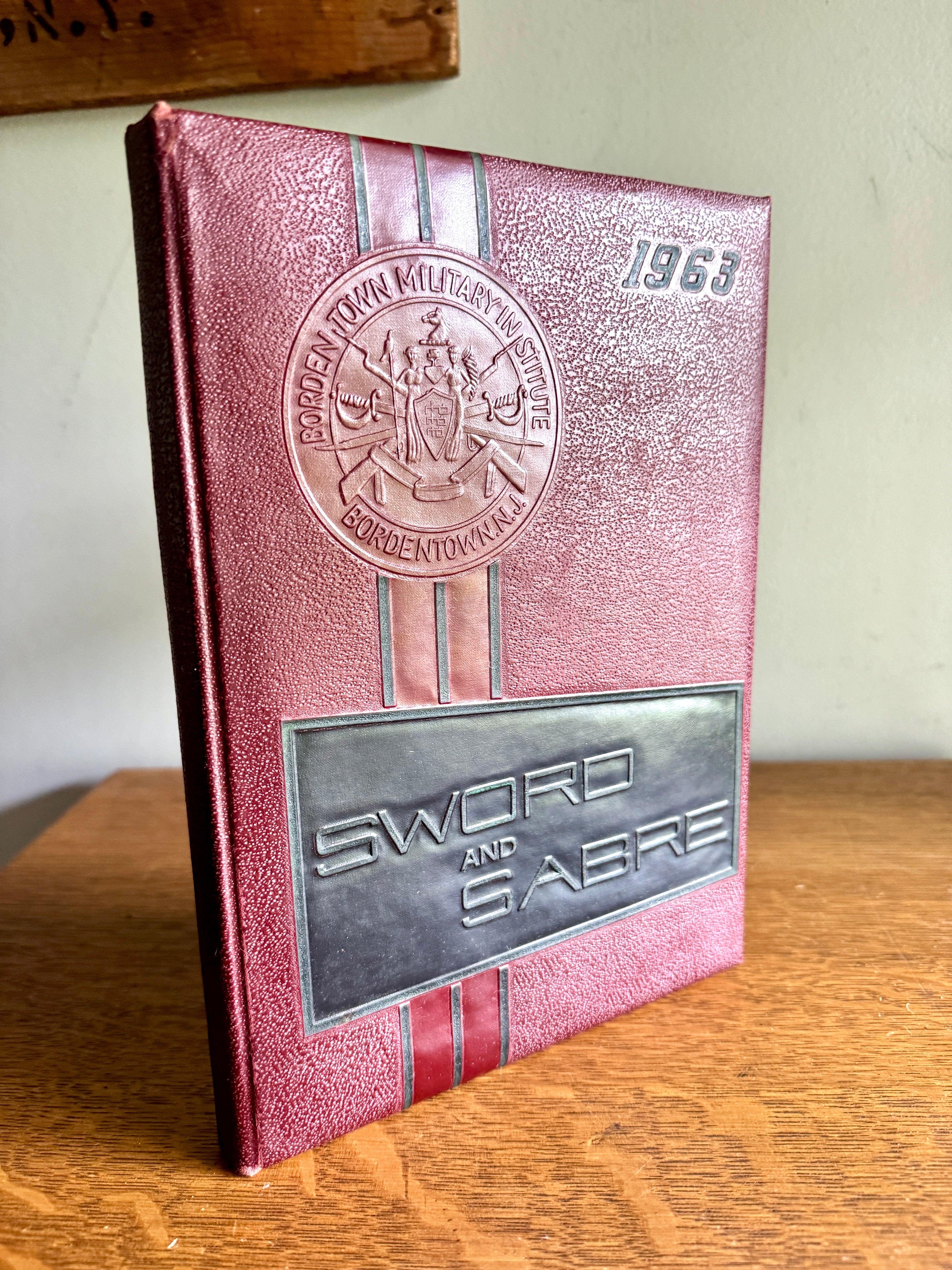 1963 "Sword and Sabre" yearbook from the Bordentown Military Institute ~ BMI 1963 Yearbook