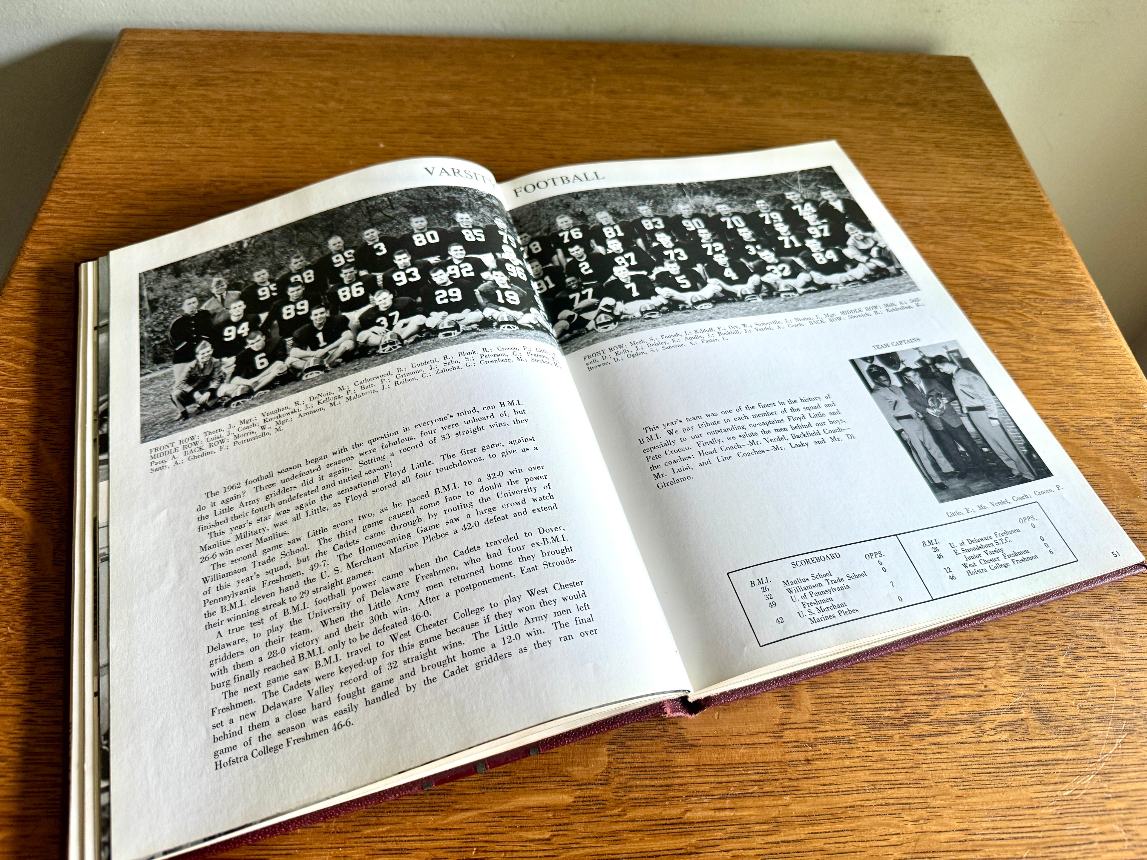 1963 "Sword and Sabre" yearbook from the Bordentown Military Institute ~ BMI 1963 Yearbook