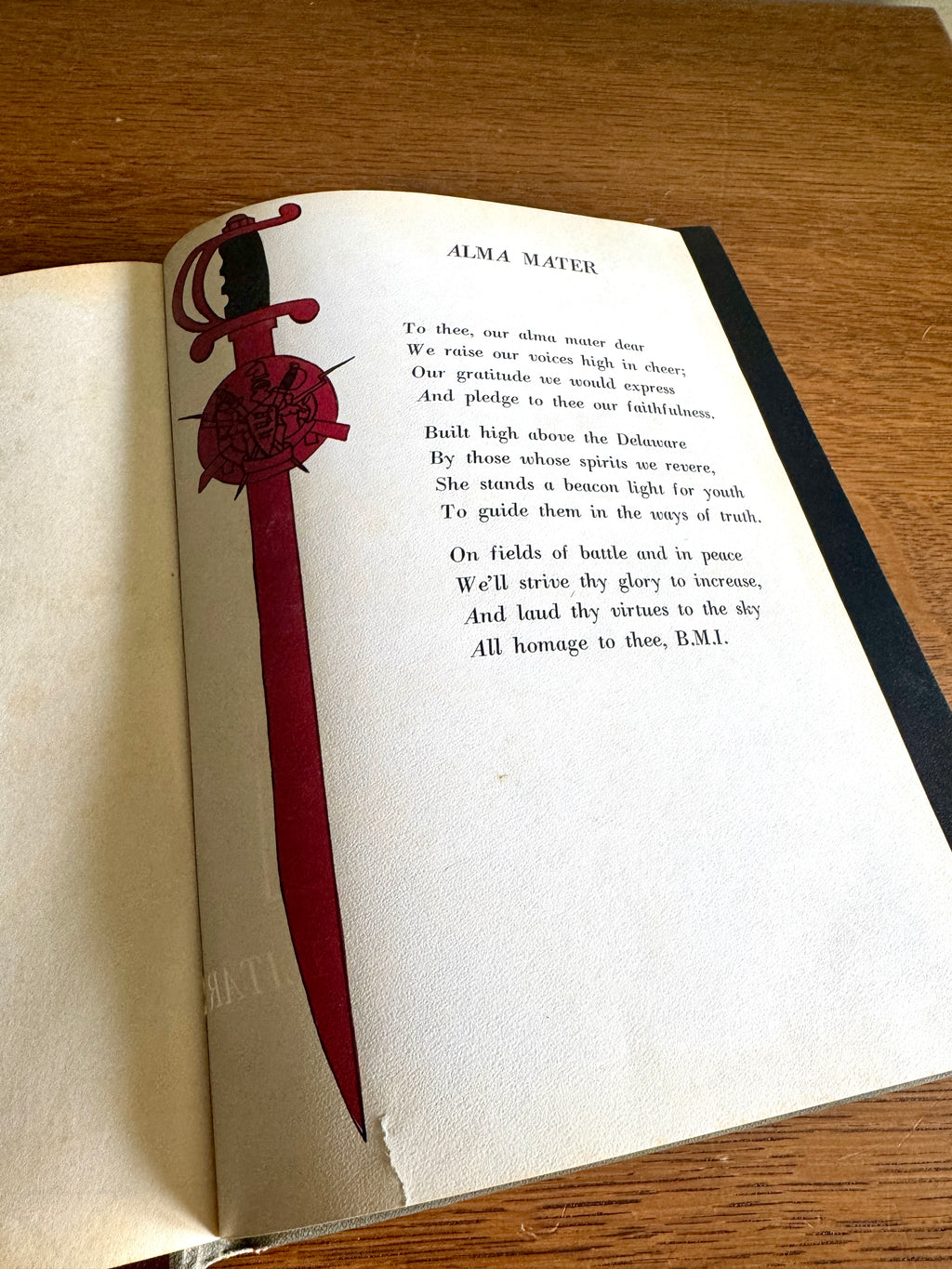 1964 "Sword and Sabre" yearbook from the Bordentown Military Institute ~ BMI 1964 Yearbook