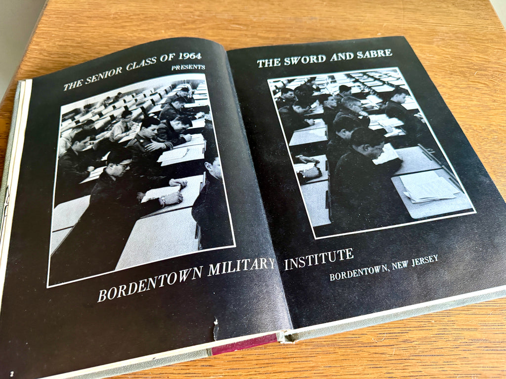 1964 "Sword and Sabre" yearbook from the Bordentown Military Institute ~ BMI 1964 Yearbook