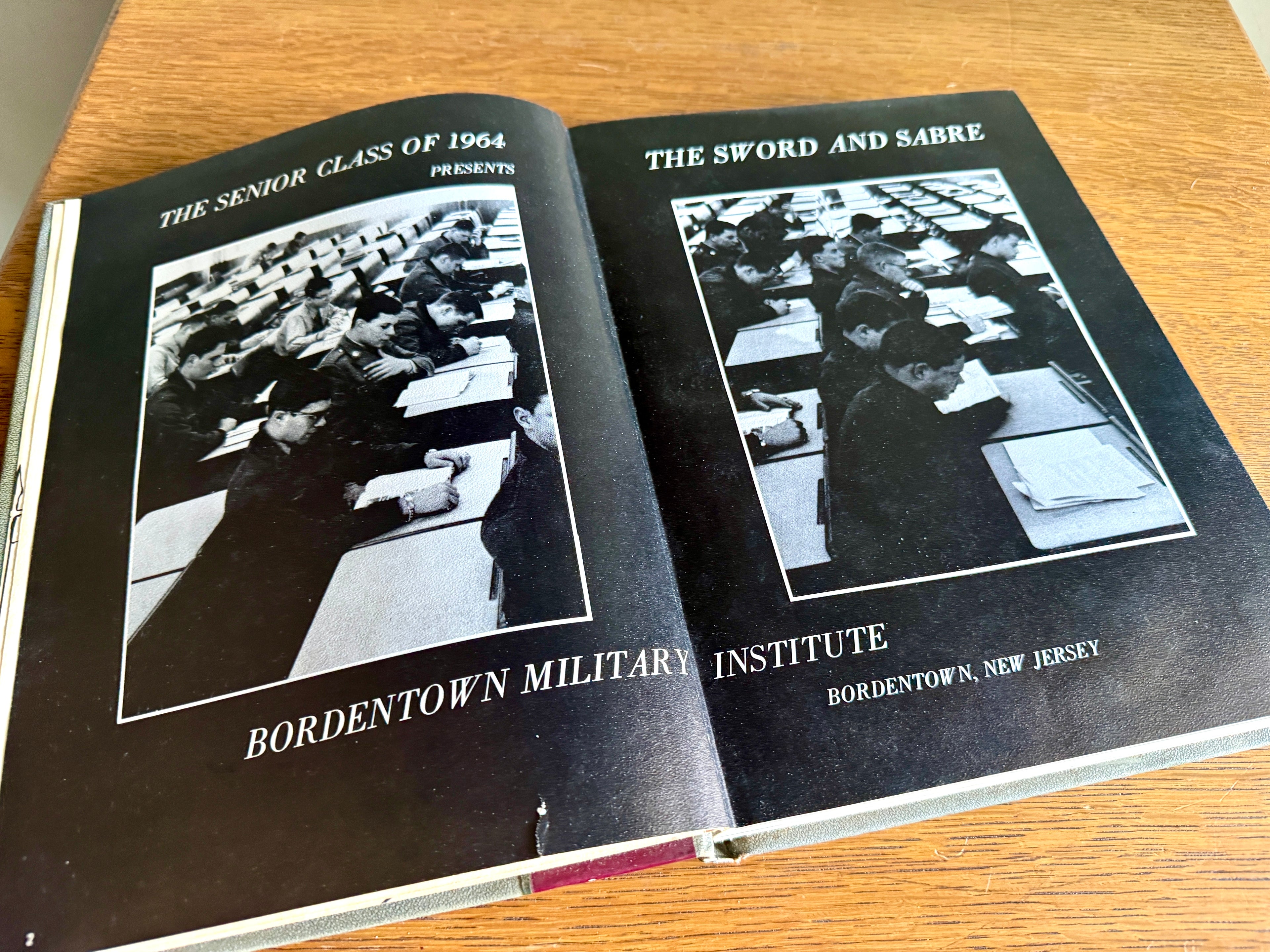 1964 "Sword and Sabre" yearbook from the Bordentown Military Institute ~ BMI 1964 Yearbook
