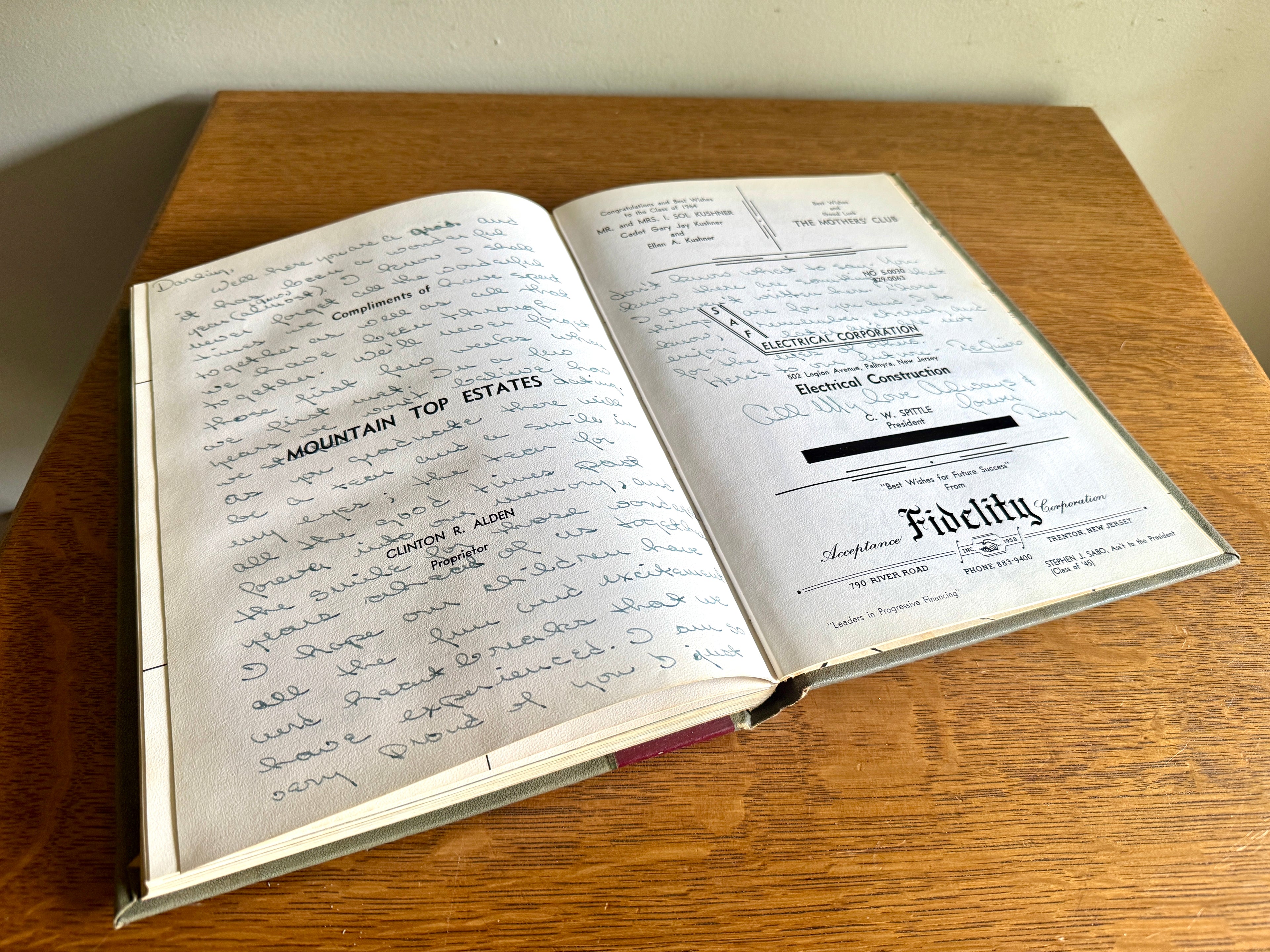 1964 "Sword and Sabre" yearbook from the Bordentown Military Institute ~ BMI 1964 Yearbook