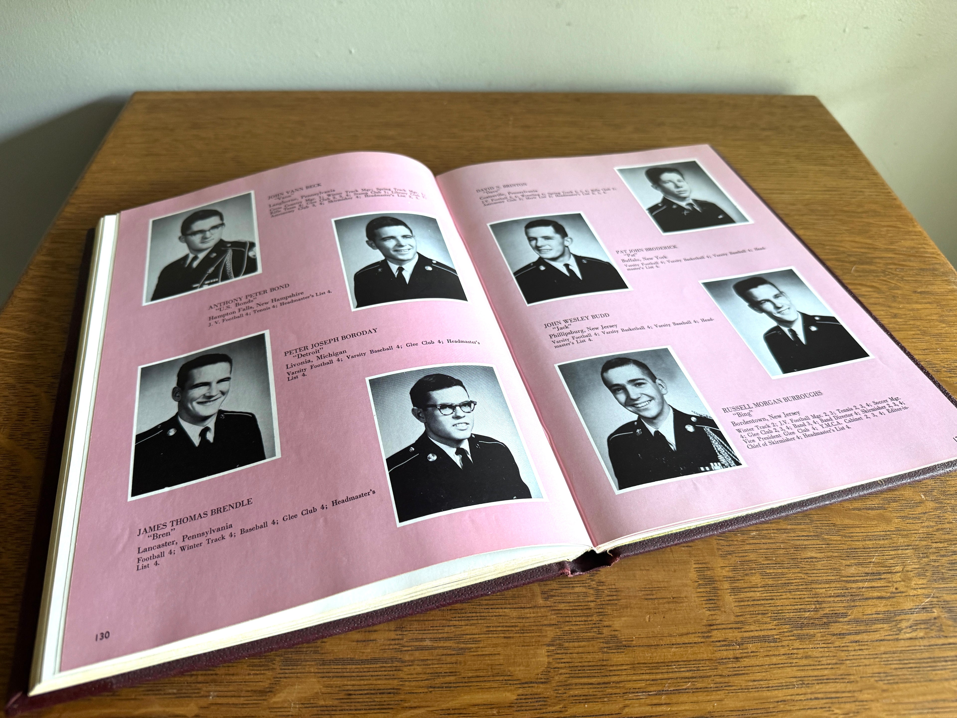 1962 "Sword and Sabre" yearbook from the Bordentown Military Institute ~ BMI 1962 Yearbook