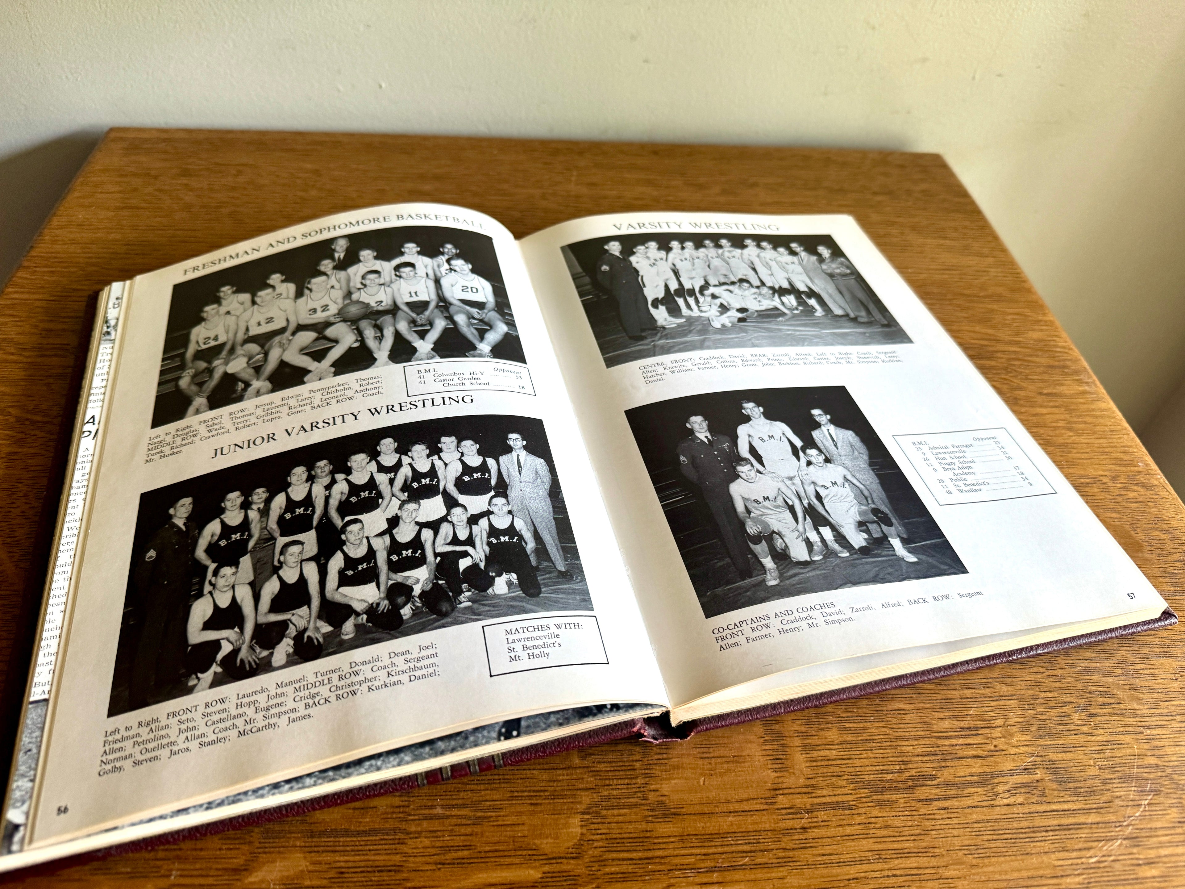 1961 "Sword and Sabre" yearbook from the Bordentown Military Institute ~ BMI 1961 Yearbook