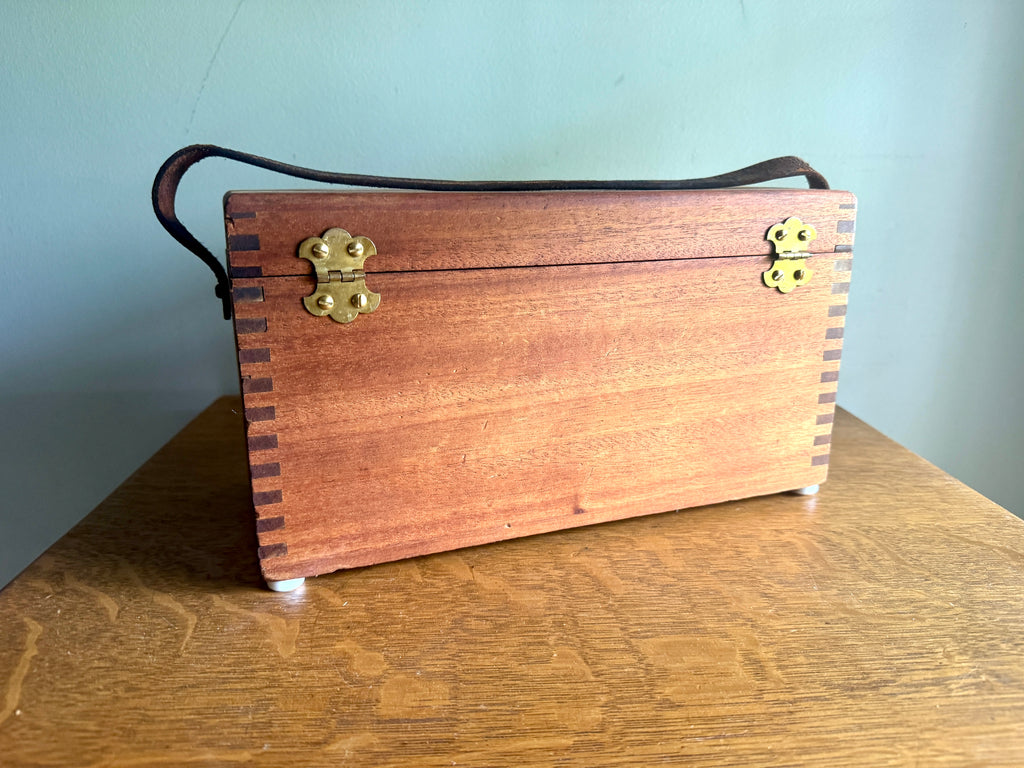 Vtg Craftsman Farm Transit With Original Wood Case ~ Craftman 1S-42355 Transit