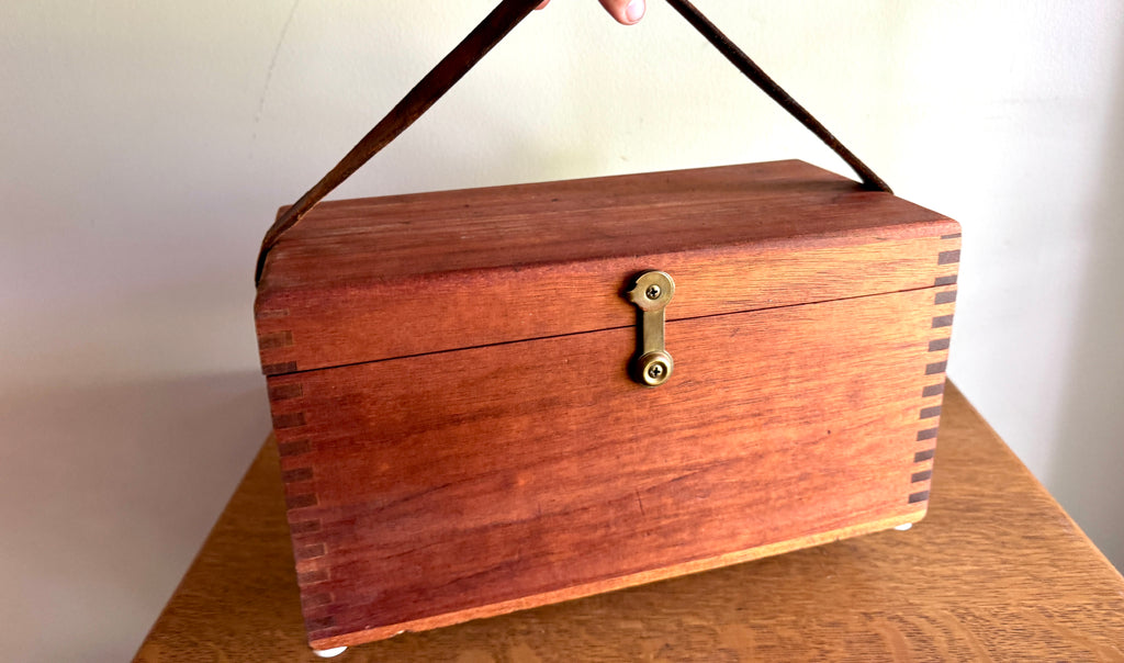Vtg Craftsman Farm Transit With Original Wood Case ~ Craftman 1S-42355 Transit
