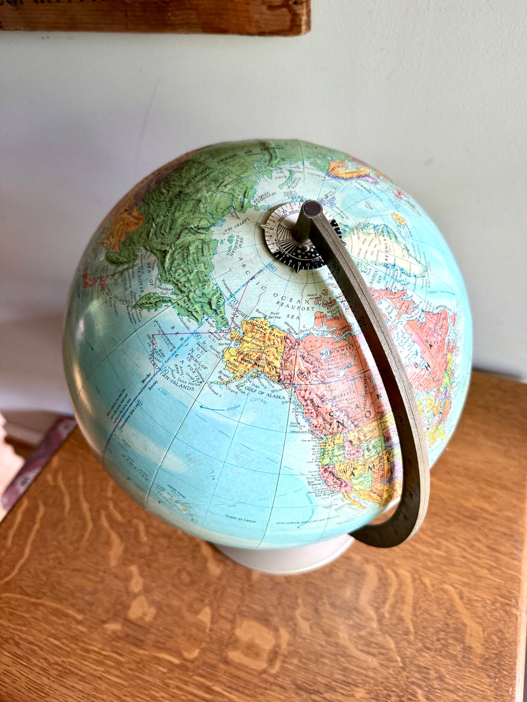 1960's Globe by Replogle 12" ~ Stereo Relief Globe by Replogle
