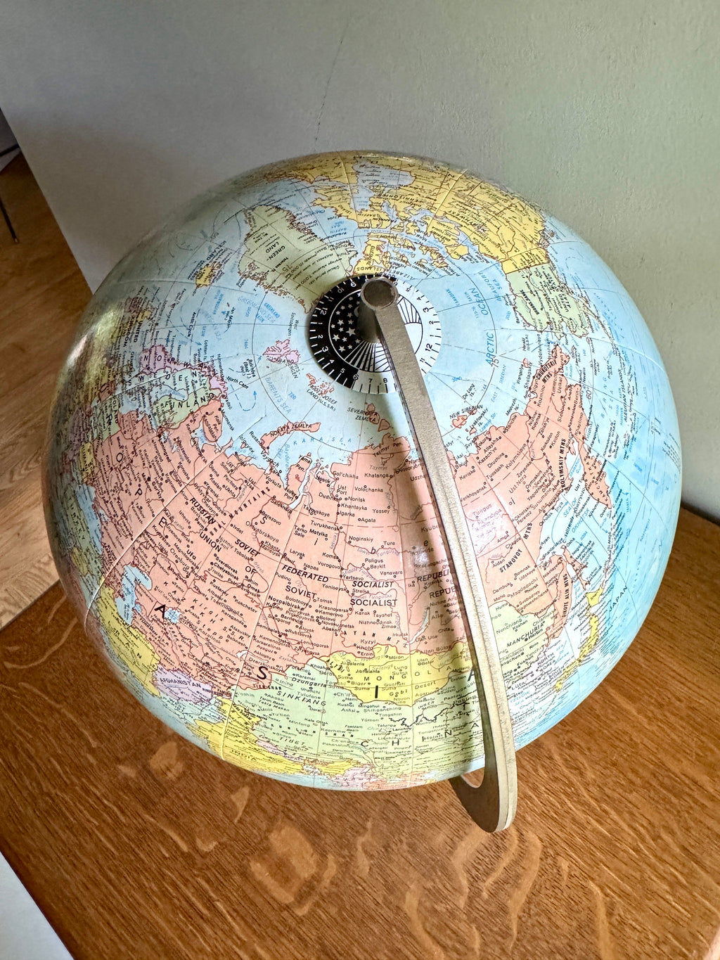1960's Globe by Replogle 12" ~ Comprehensive World Globe by Replogle