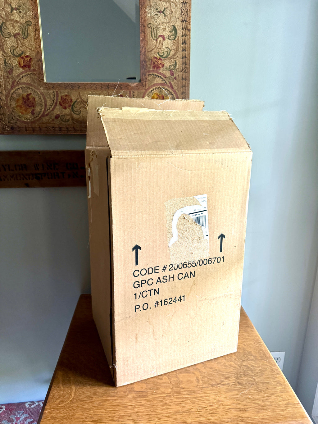 Vtg GPC Quality Tobacco Ashtray (NOS) ~ GPC Cigarette Ashtray/trashcan in Box