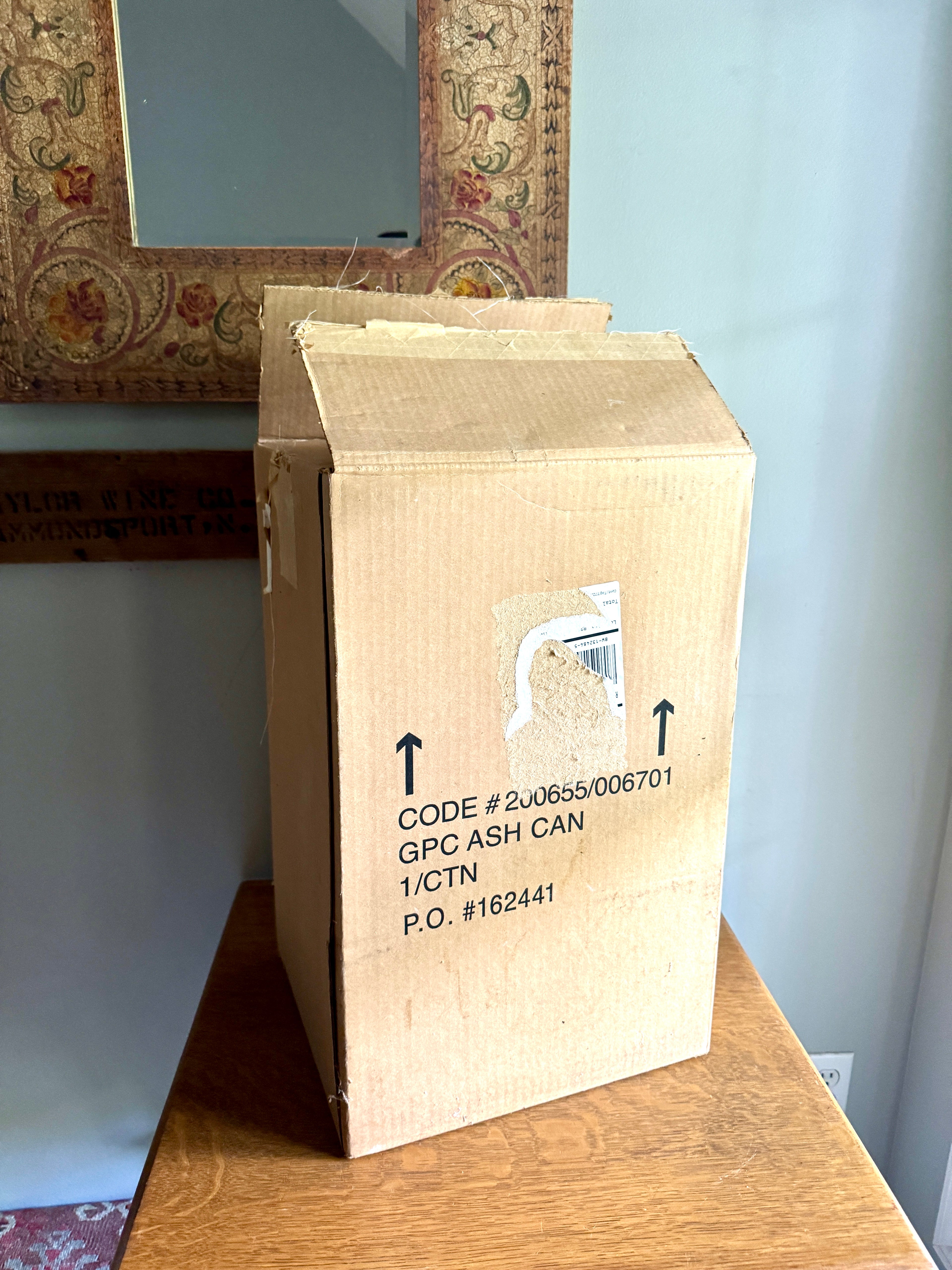 Vtg GPC Quality Tobacco Ashtray (NOS) ~ GPC Cigarette Ashtray/trashcan in Box