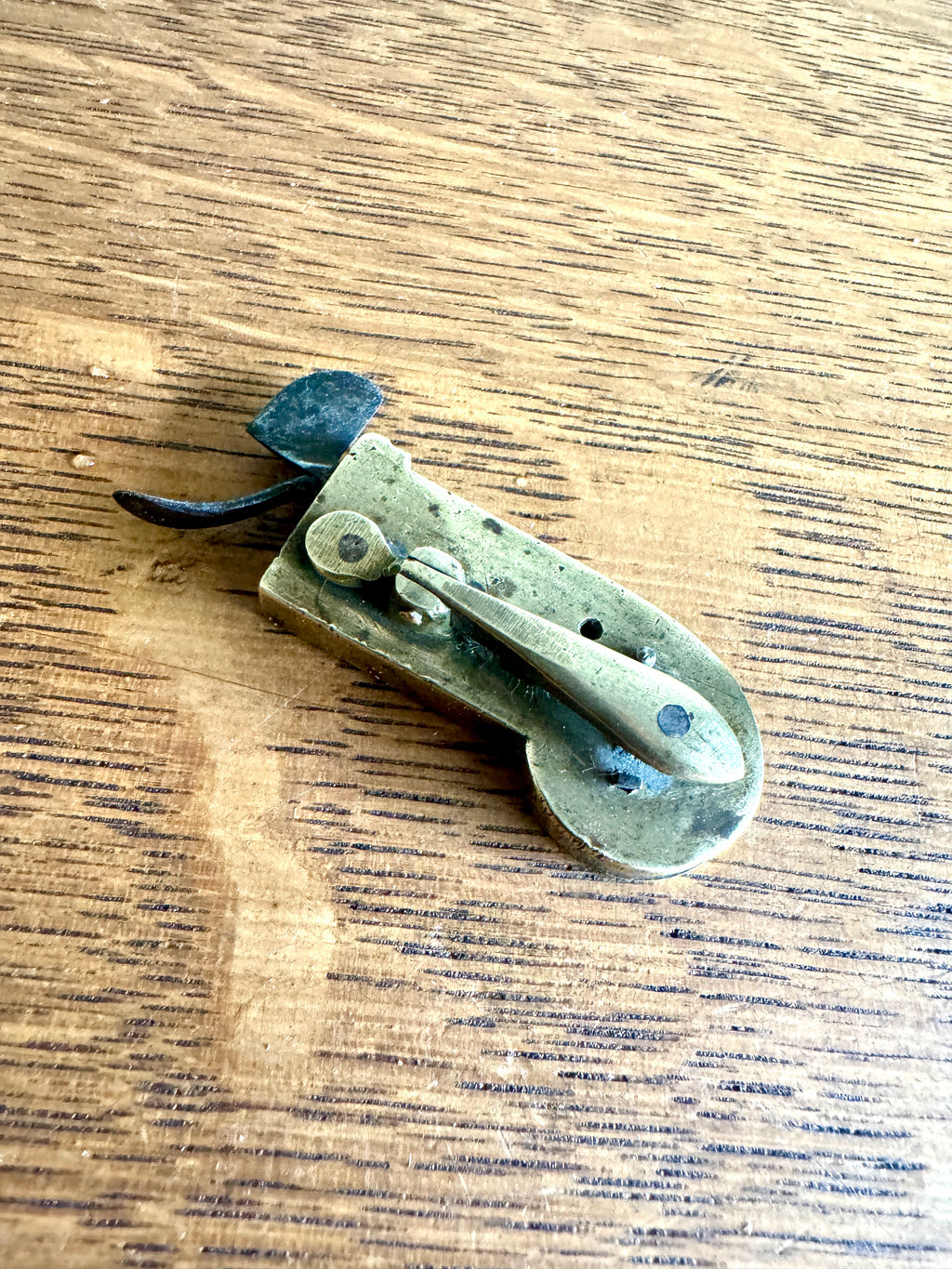 Antique Spring Loaded Lancet ~ Brass Spring Loaded Bloodletting Fleam