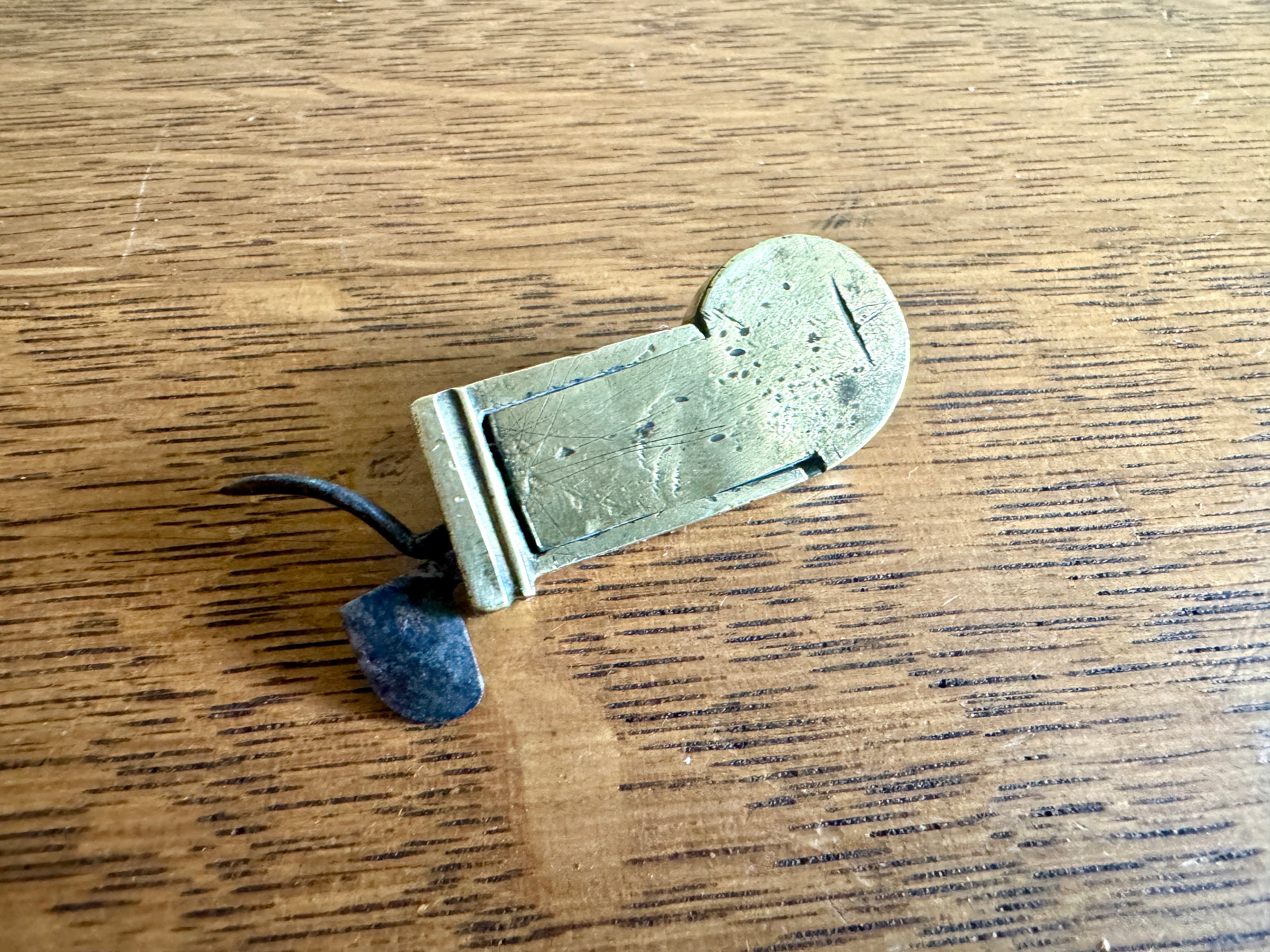 Antique Spring Loaded Lancet ~ Brass Spring Loaded Bloodletting Fleam