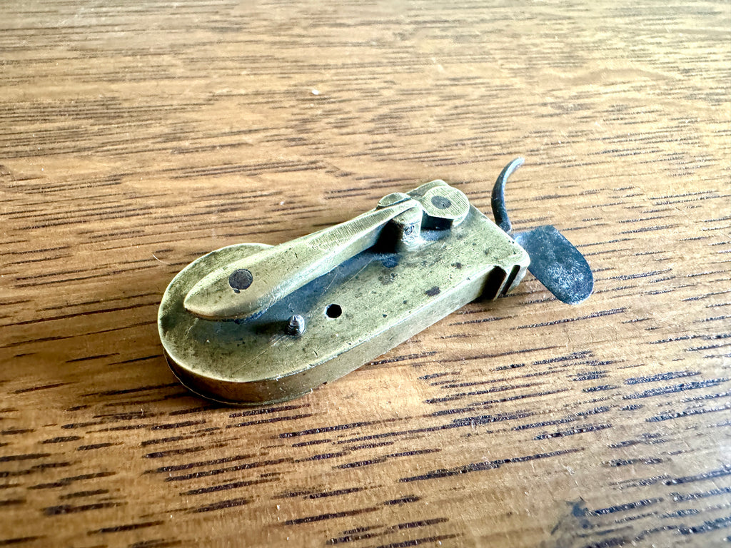Antique Spring Loaded Lancet ~ Brass Spring Loaded Bloodletting Fleam