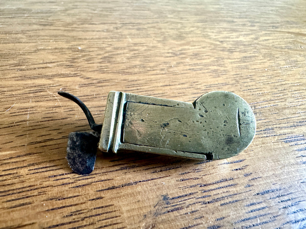Antique Spring Loaded Lancet ~ Brass Spring Loaded Bloodletting Fleam