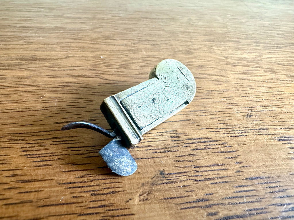 Antique Spring Loaded Lancet ~ Brass Spring Loaded Bloodletting Fleam