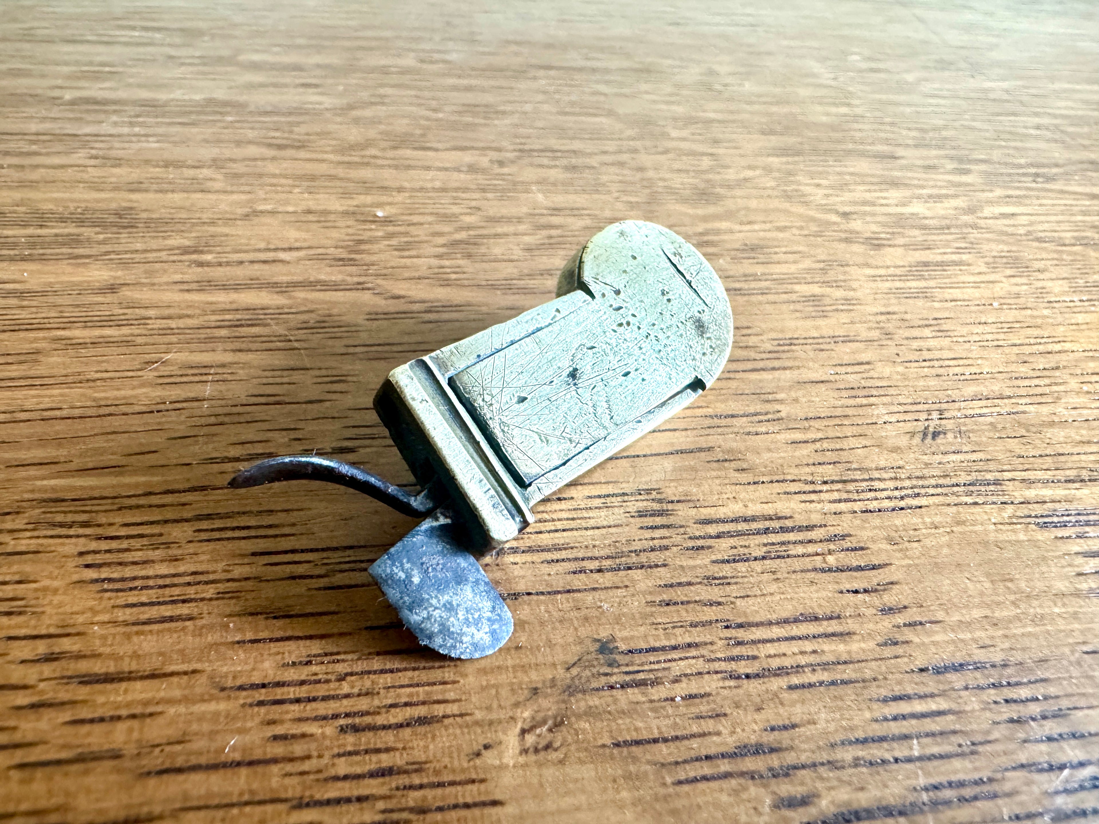 Antique Spring Loaded Lancet ~ Brass Spring Loaded Bloodletting Fleam