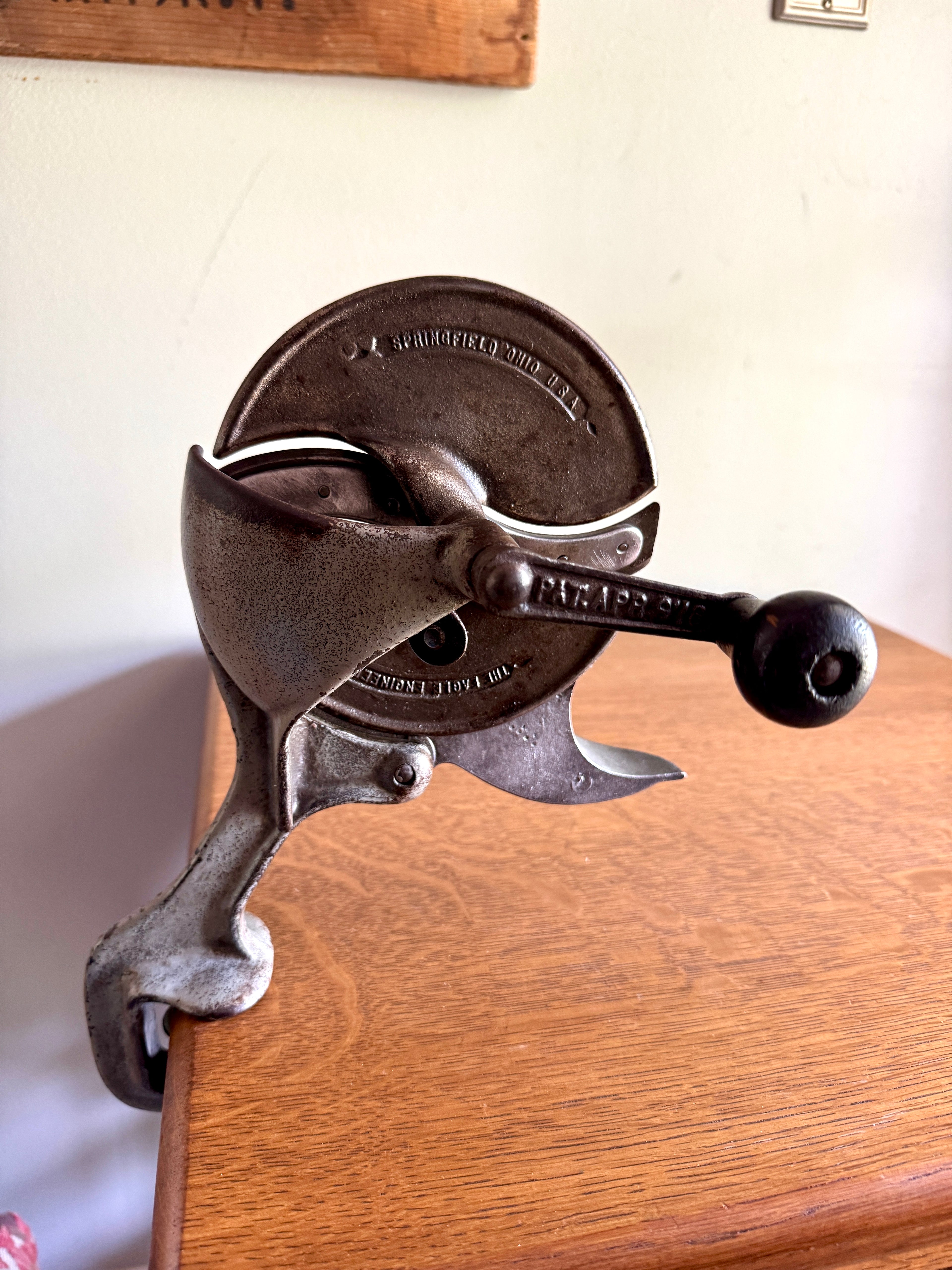 Eagle Industries Antique Hand-operated Meat Slicer ~ Antique Manual Meat Slicer