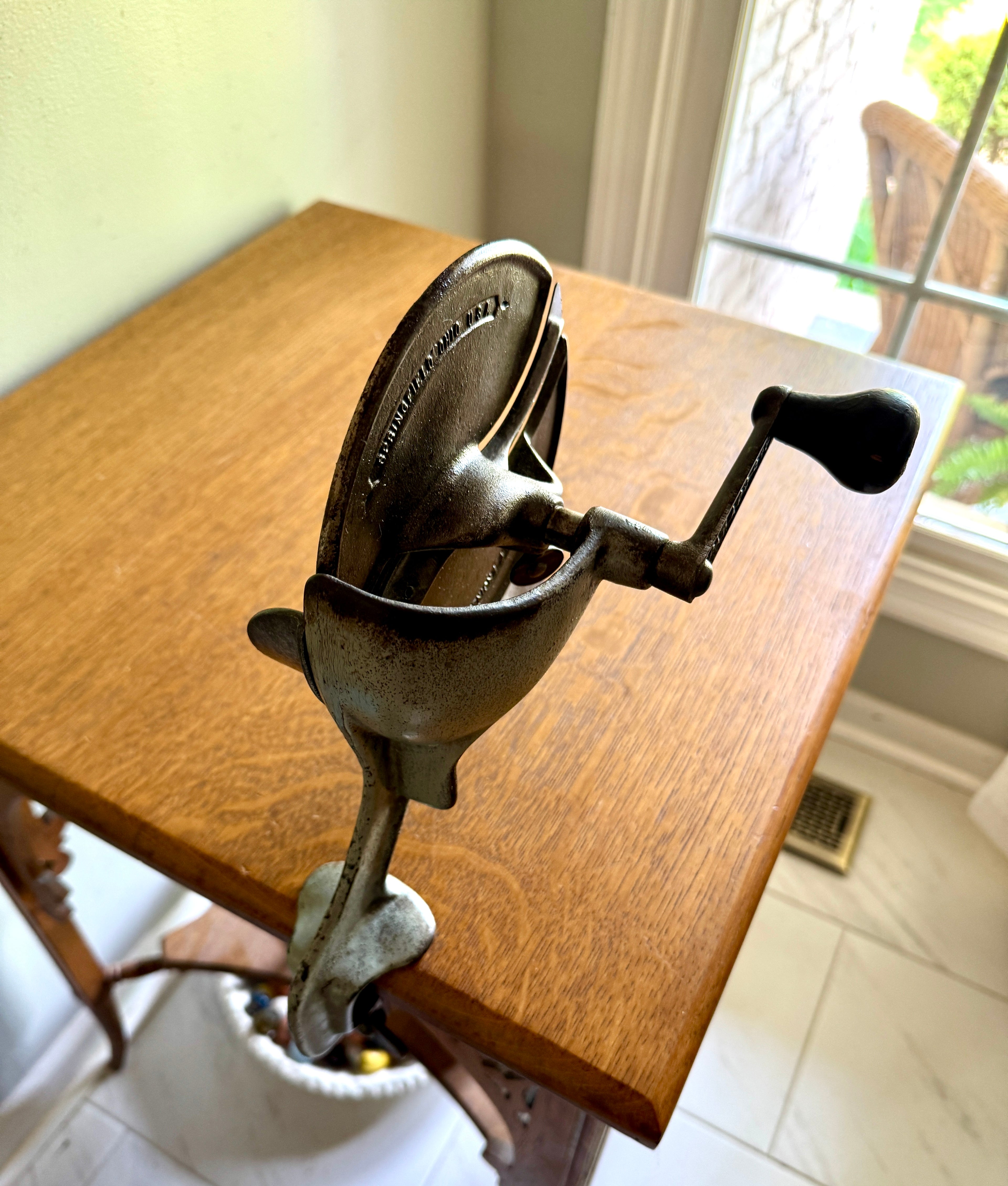 Eagle Industries Antique Hand-operated Meat Slicer ~ Antique Manual Meat Slicer