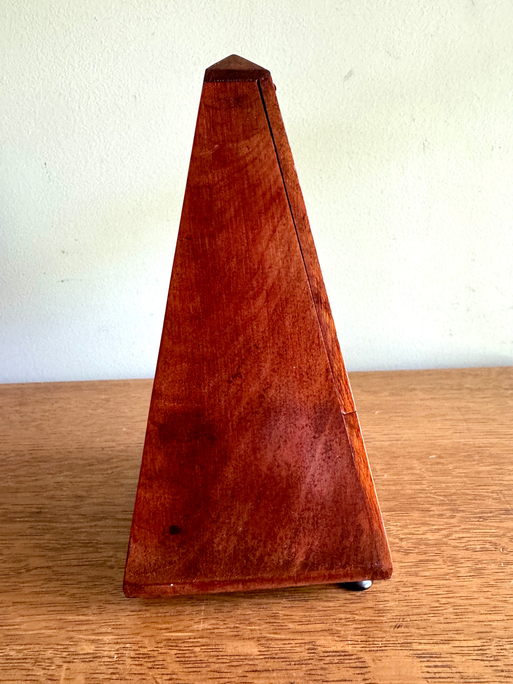 1920's Paquet Maelzel Paquet Mechanical Wood Metronome ~ French Wooden Metronome