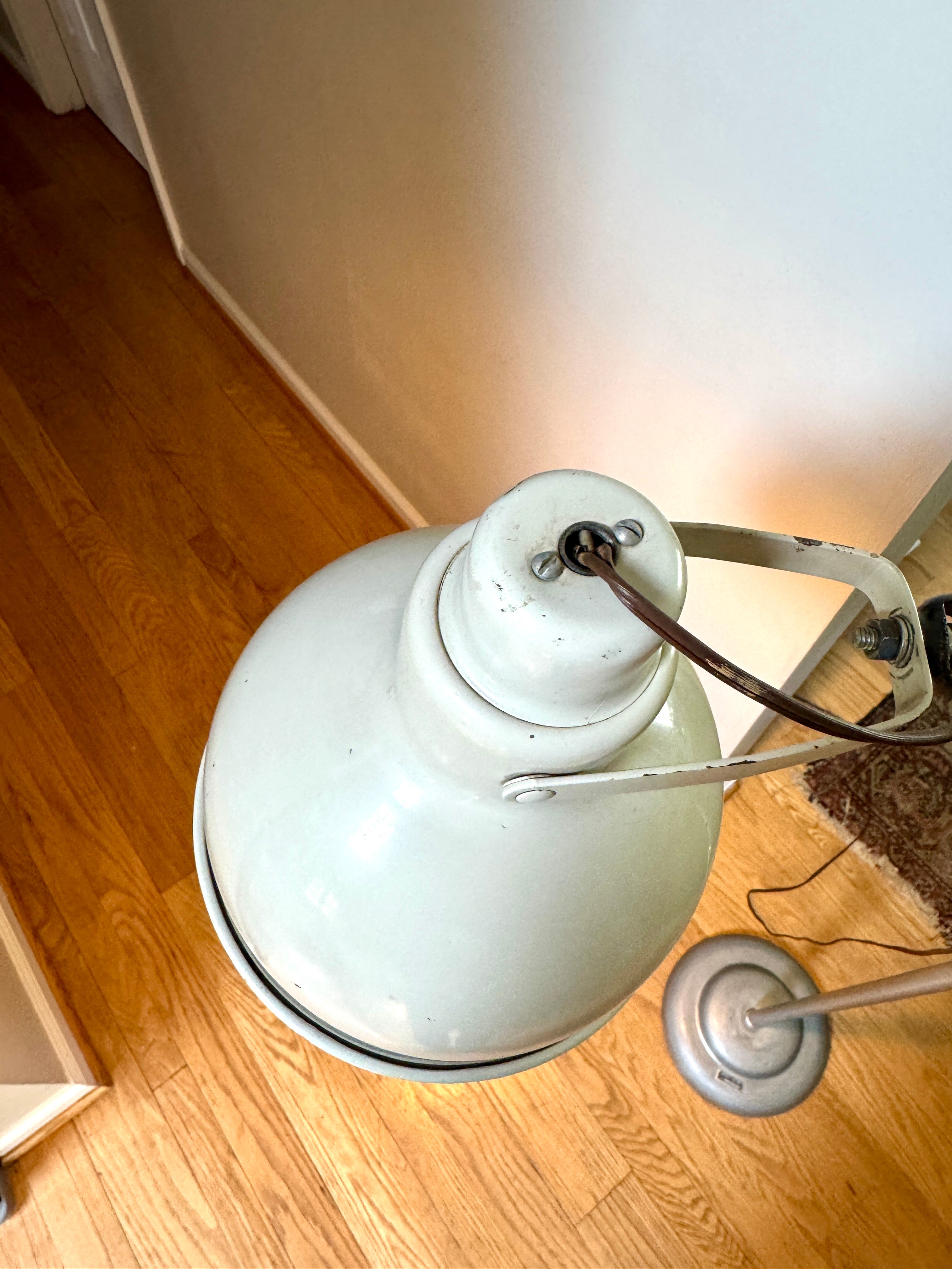 Vtg Industrial Adjustable Floor Lamp ~ Bretford Metal Shade Floor Lamp ~ Specialty Inc. Floor Lamp