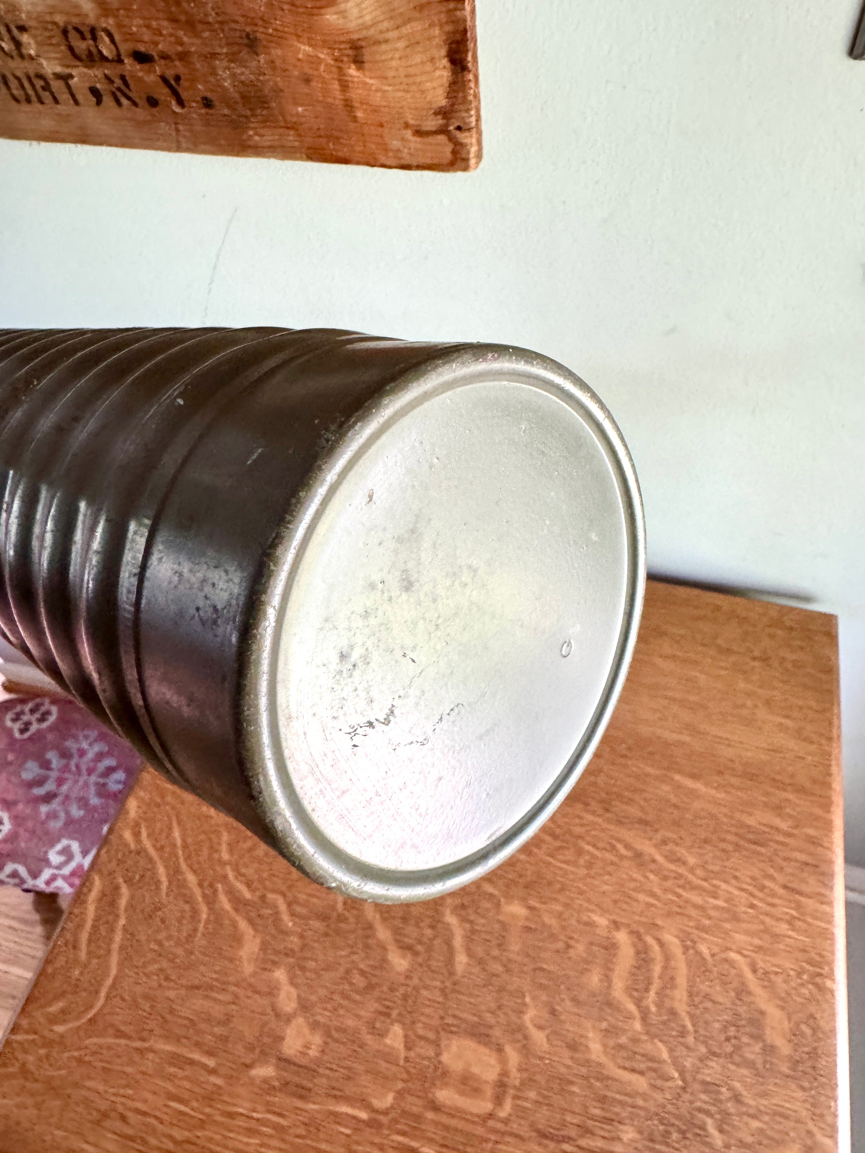 WWII 81MM Mortar Ammo Canister Tube  ~ Waterproof Map or Drawings Storage