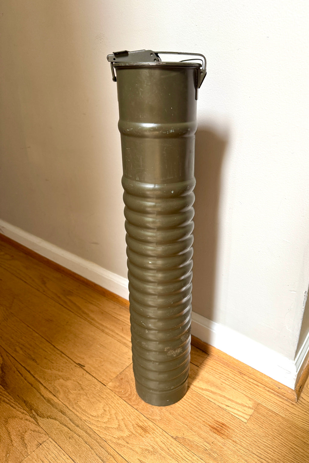 WWII 81MM Mortar Ammo Canister Tube  ~ Waterproof Map or Drawings Storage