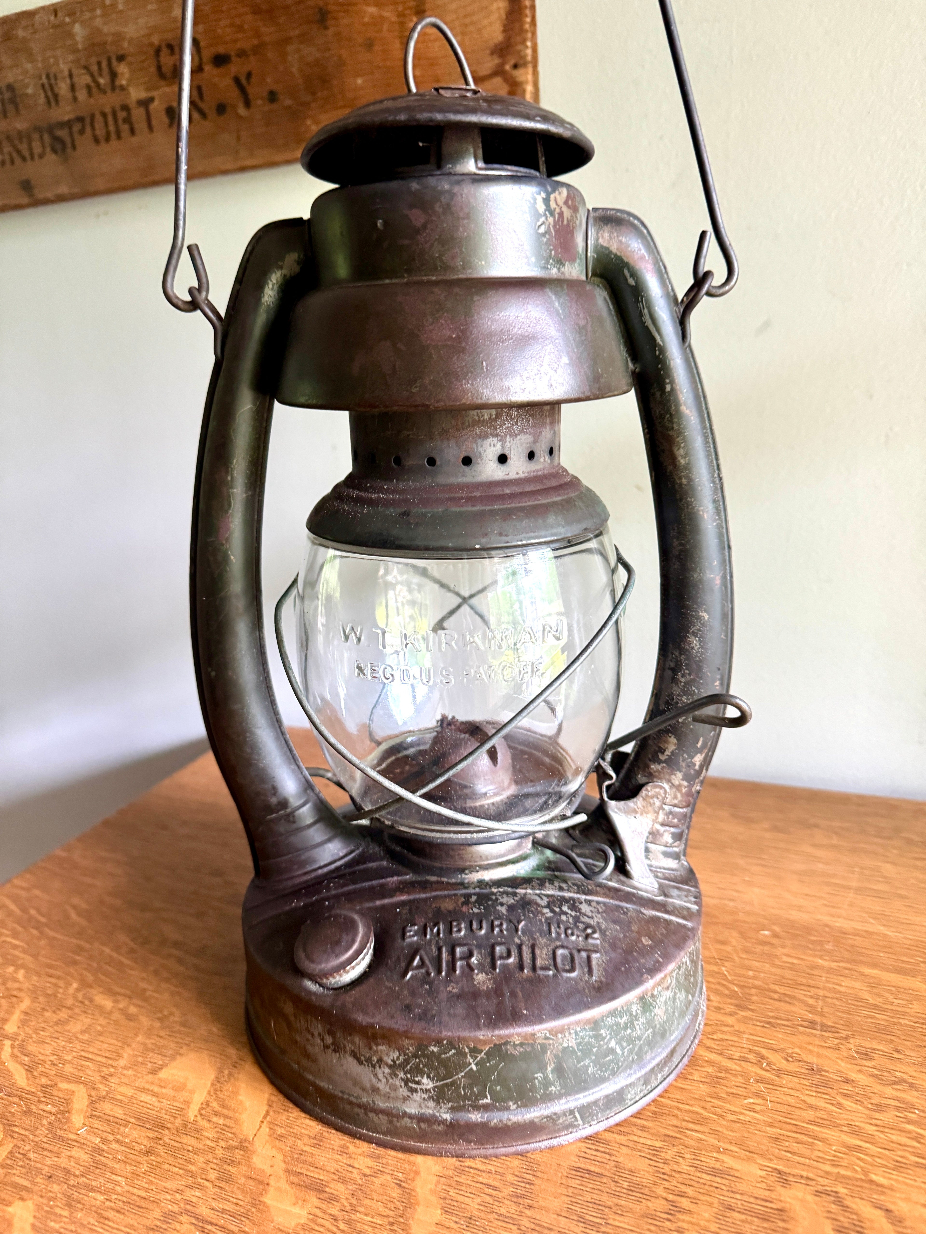 Embury No.2 Air Pilot Lantern ~ Embury MFG. Co. Kerosine Barn Lantern