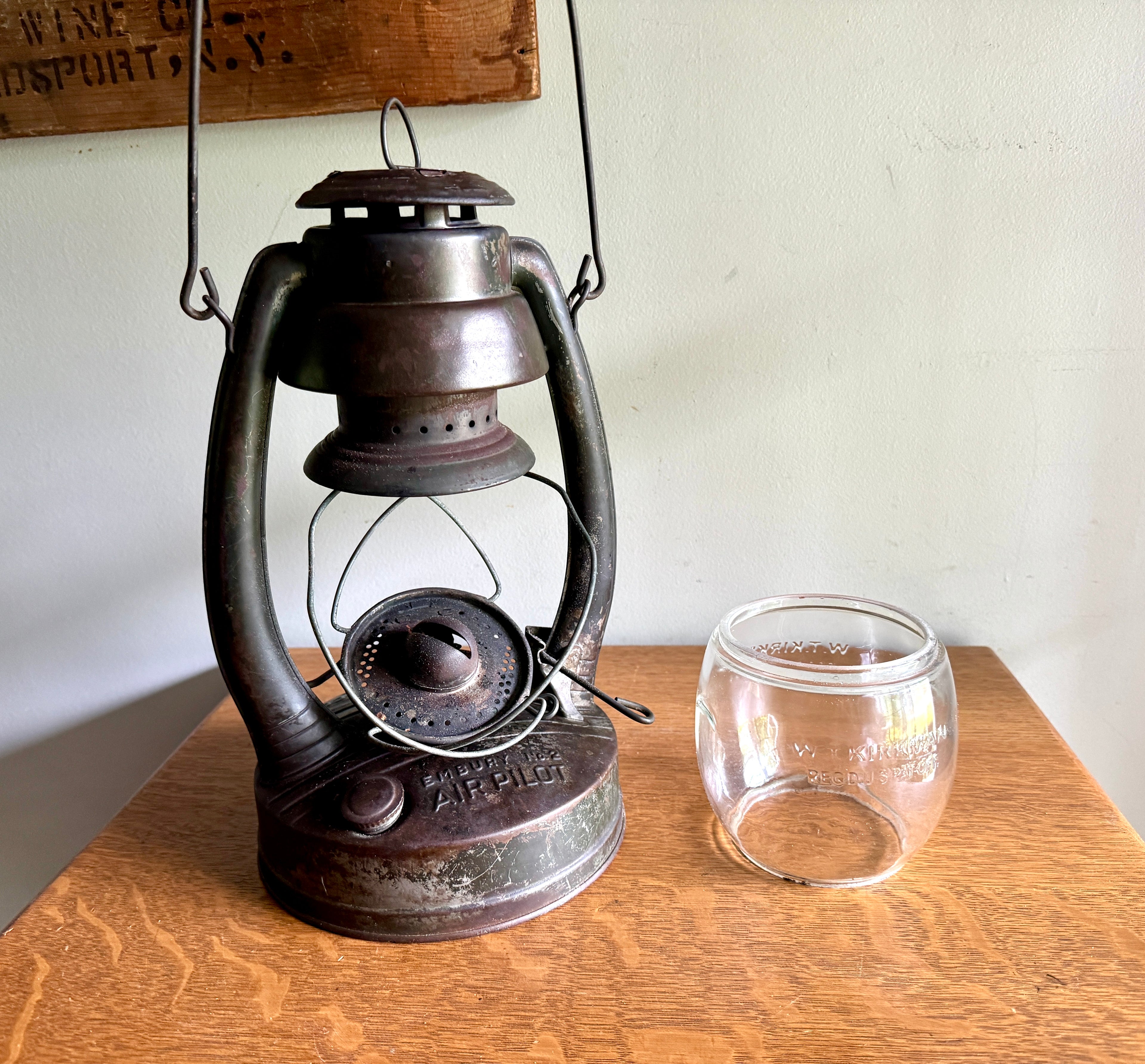 Embury No.2 Air Pilot Lantern ~ Embury MFG. Co. Kerosine Barn Lantern