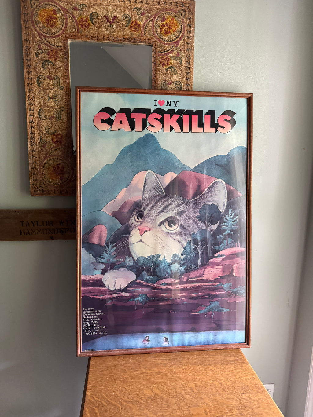 1980's I Love New York Catskills, 1985 - Milton Glaser Poster - I Love NY Campaign  (Poster Only)