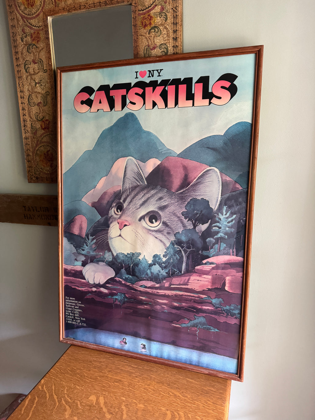 1980's I Love New York Catskills, 1985 - Milton Glaser Poster - I Love NY Campaign  (Poster Only)