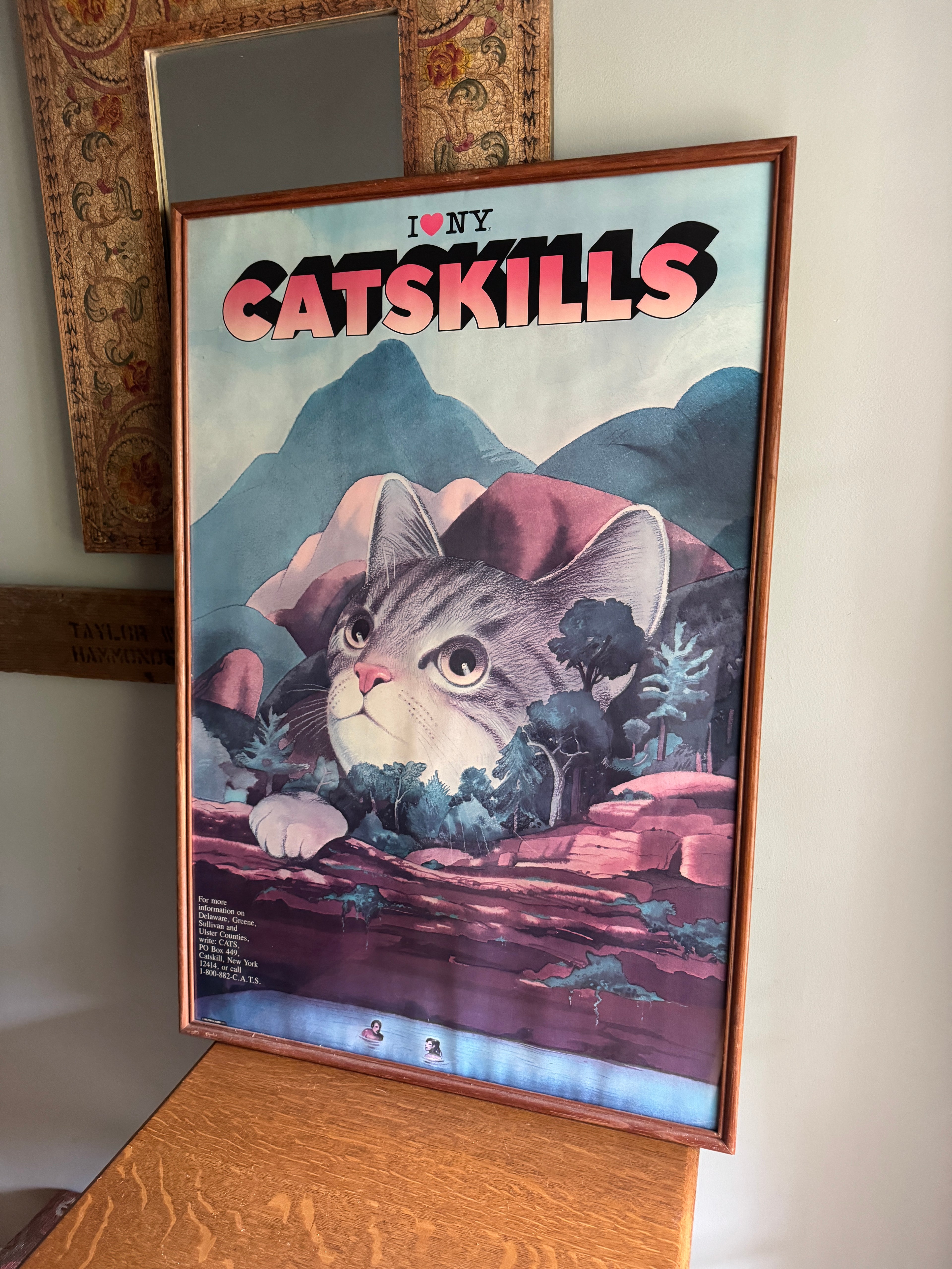 1980's I Love New York Catskills, 1985 - Milton Glaser Poster - I Love NY Campaign  (Poster Only)
