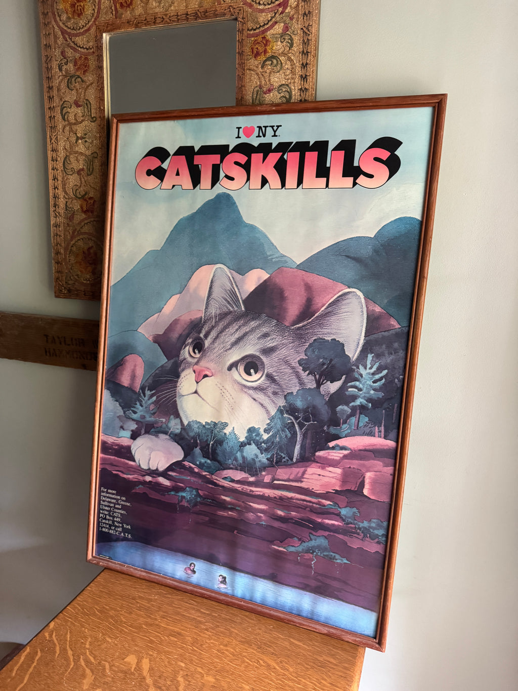1980's I Love New York Catskills, 1985 - Milton Glaser Poster - I Love NY Campaign  (Poster Only)