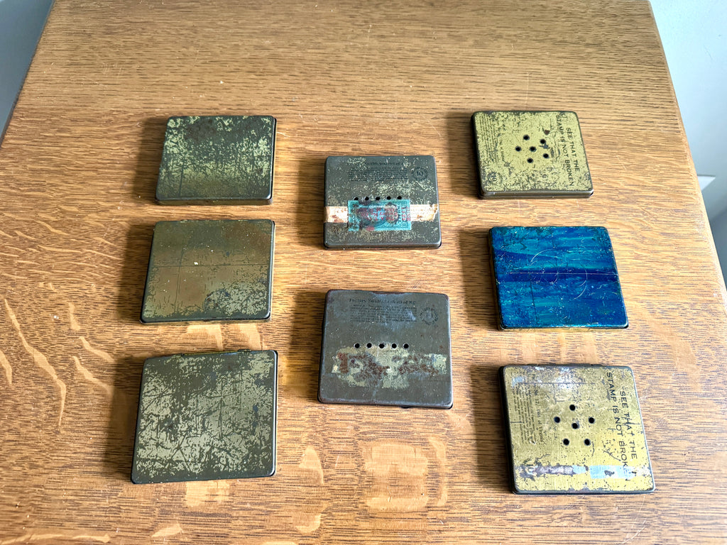 1940's Lot of Between The Acts Little Cigars Tins and Piccadilly Cigar Tins