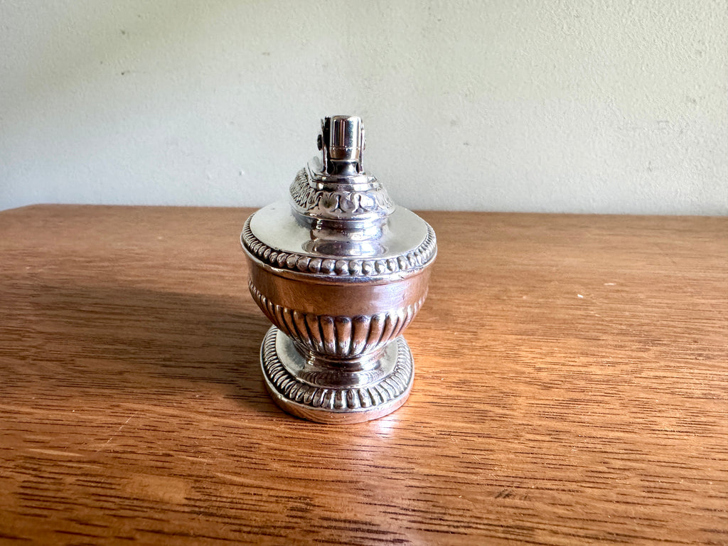 1940’s Working Ronson Silver-plated "Queen Anne" Heavy Table Lighter ~ Art Deco Table Lighter (Copy)