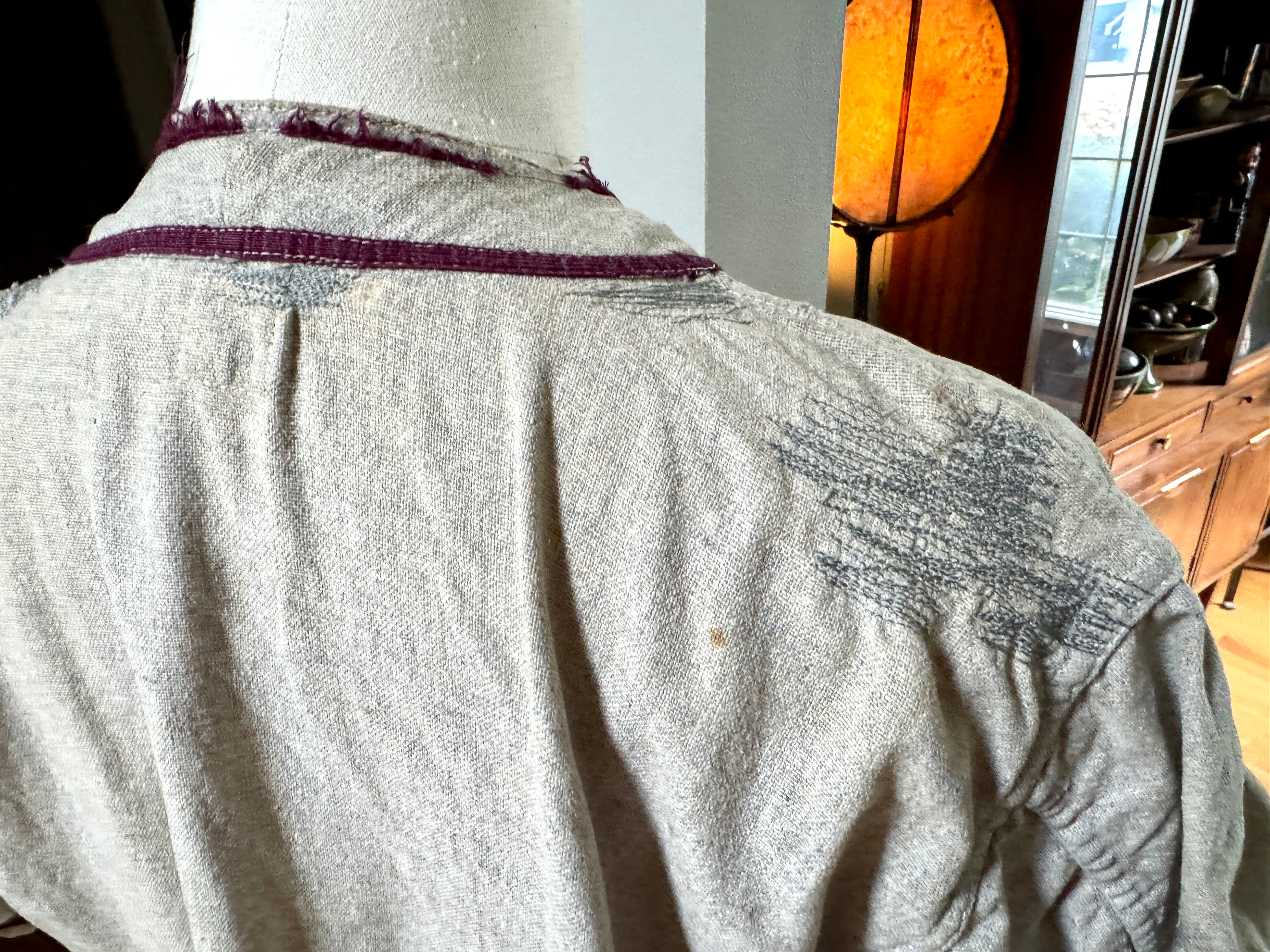 1960's Bordertown Military Institute Baseball Jersey ~ Dodge Davis Wool BMI Baseball Jersey