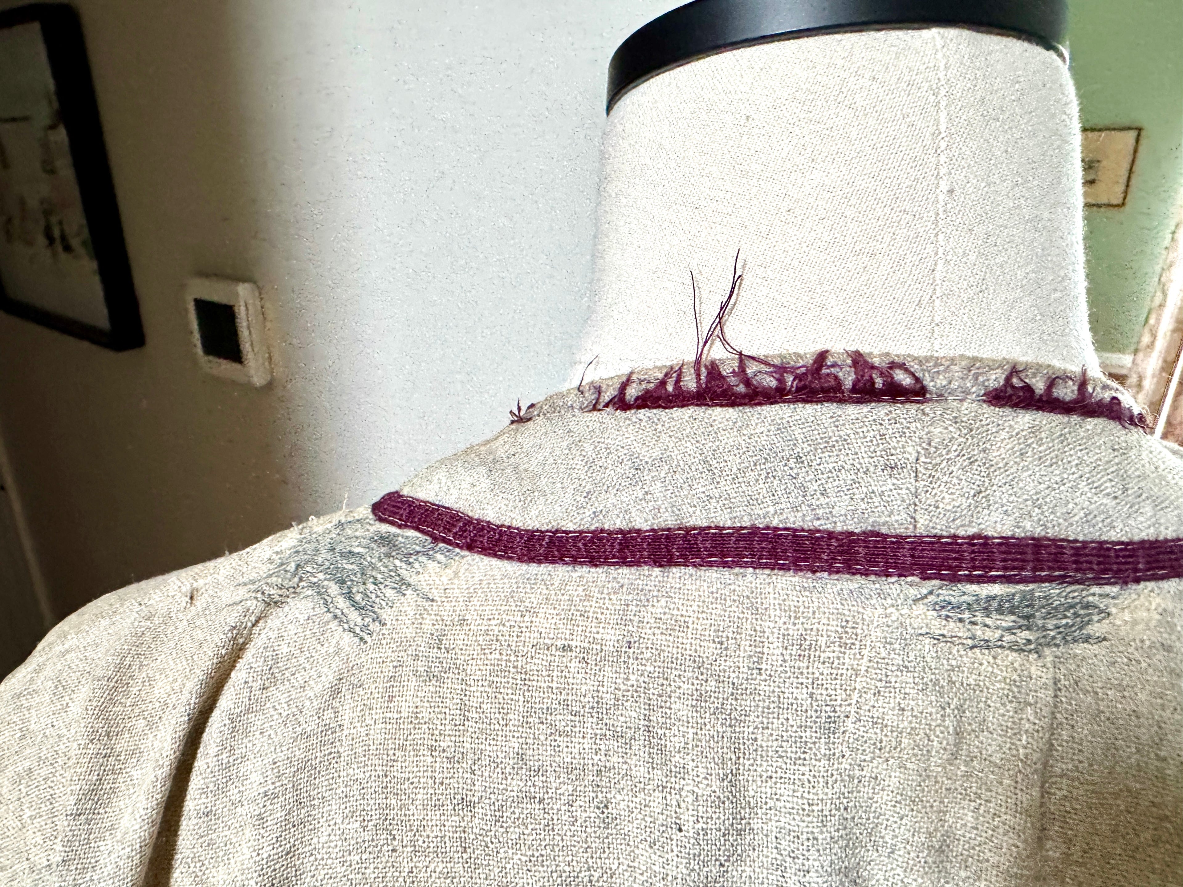 1960's Bordertown Military Institute Baseball Jersey ~ Dodge Davis Wool BMI Baseball Jersey