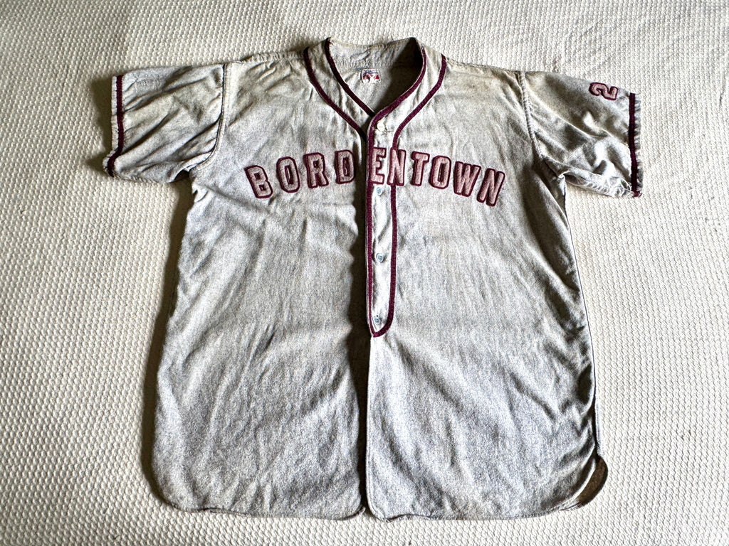 1960's Bordertown Military Institute Baseball Jersey ~ Dodge Davis Wool BMI Baseball Jersey