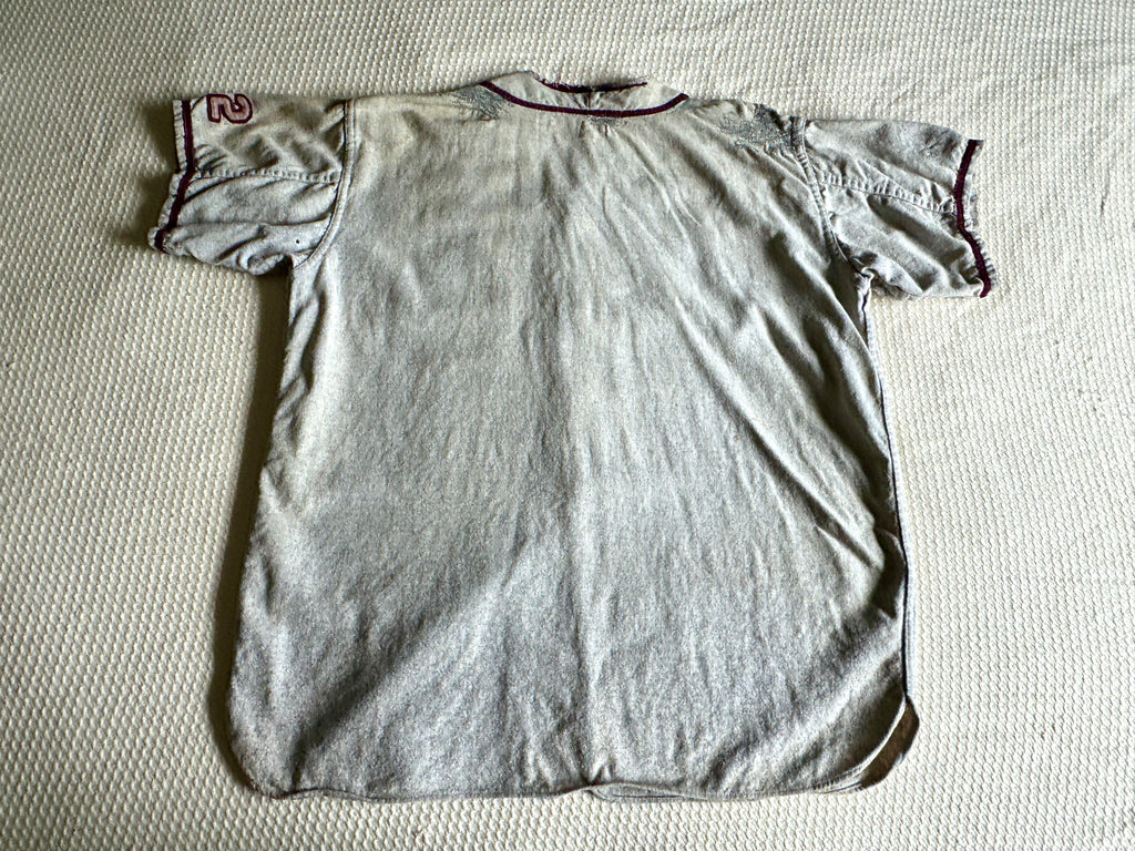 1960's Bordertown Military Institute Baseball Jersey ~ Dodge Davis Wool BMI Baseball Jersey