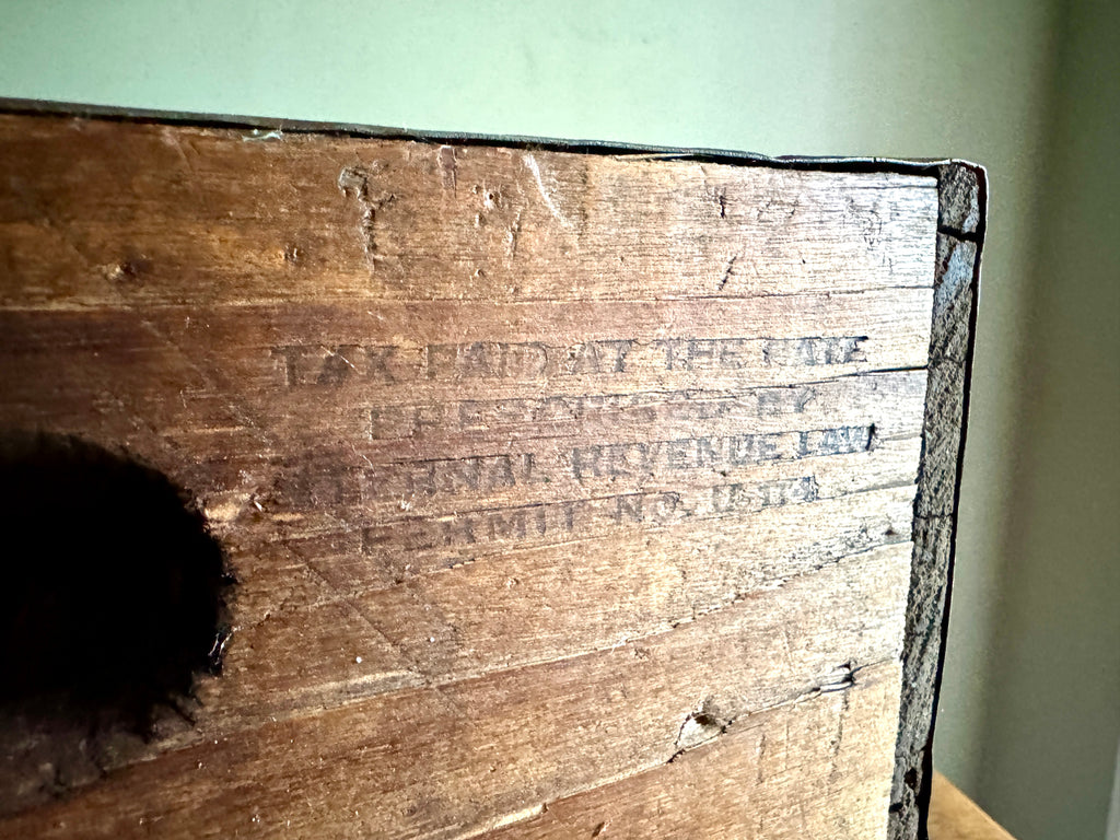Distressed Wooden Harvard Brewing Co. Crate ~ Harvard Ale & Beer Wood Crate